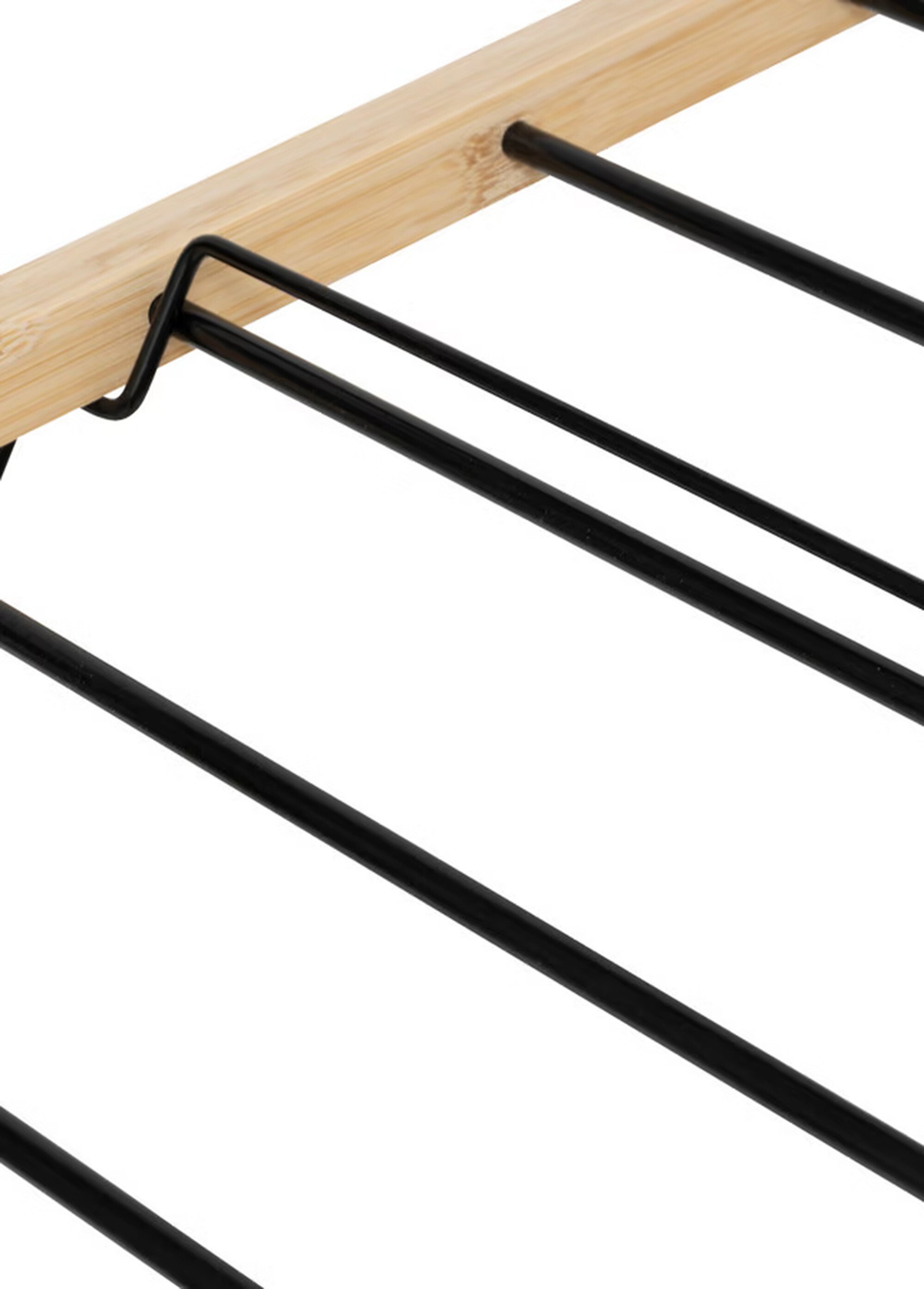 Etendoir à linge 13m, forme pont, bambou NOIR ET BAMBOU JJA-206761 DE2