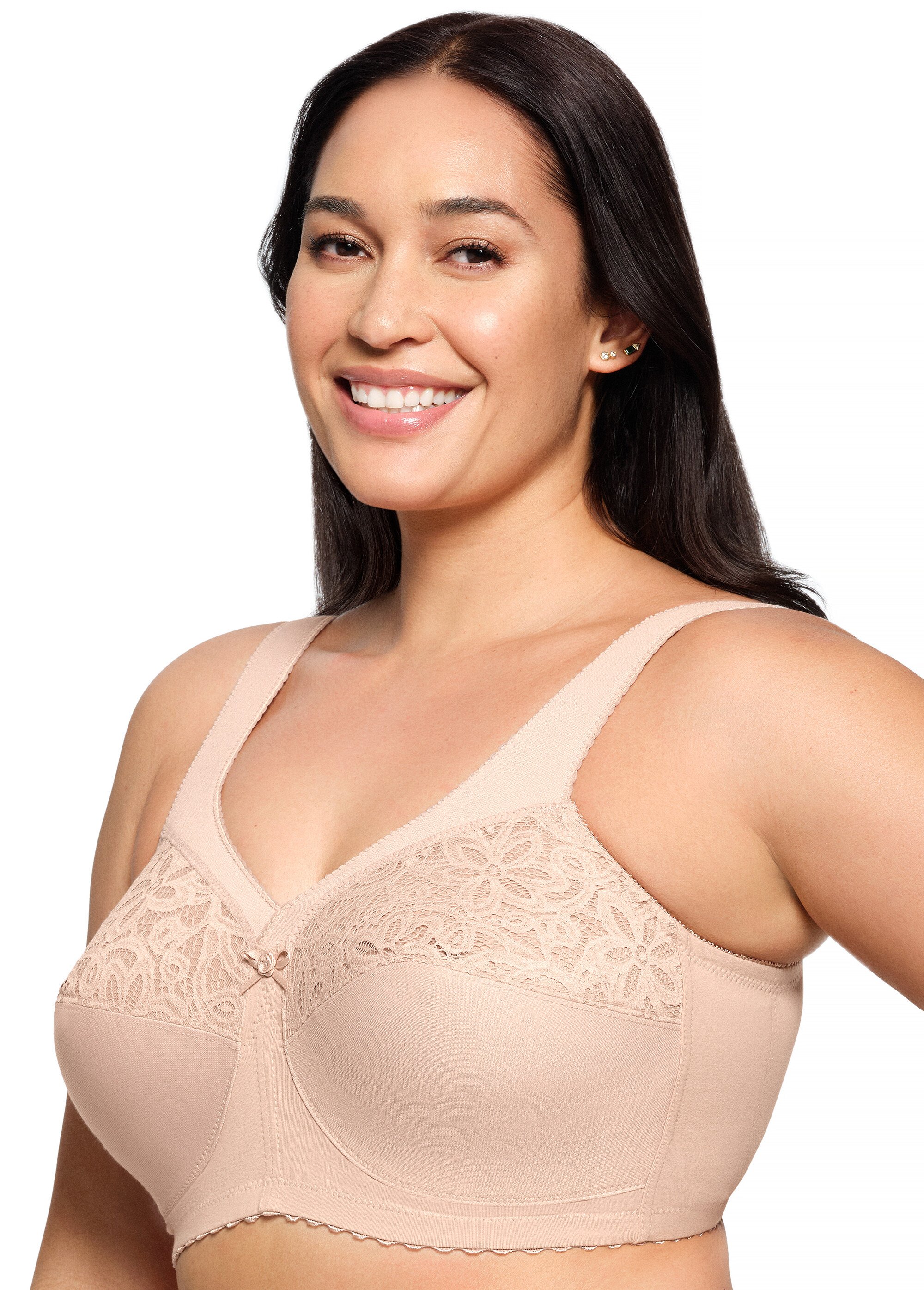 Soutien-gorge MagicLift Grand Maintien Coton Sans Armatures Spécial Grandes Tailles n°1001 Femme Grande Taille Beige 1001 GA1