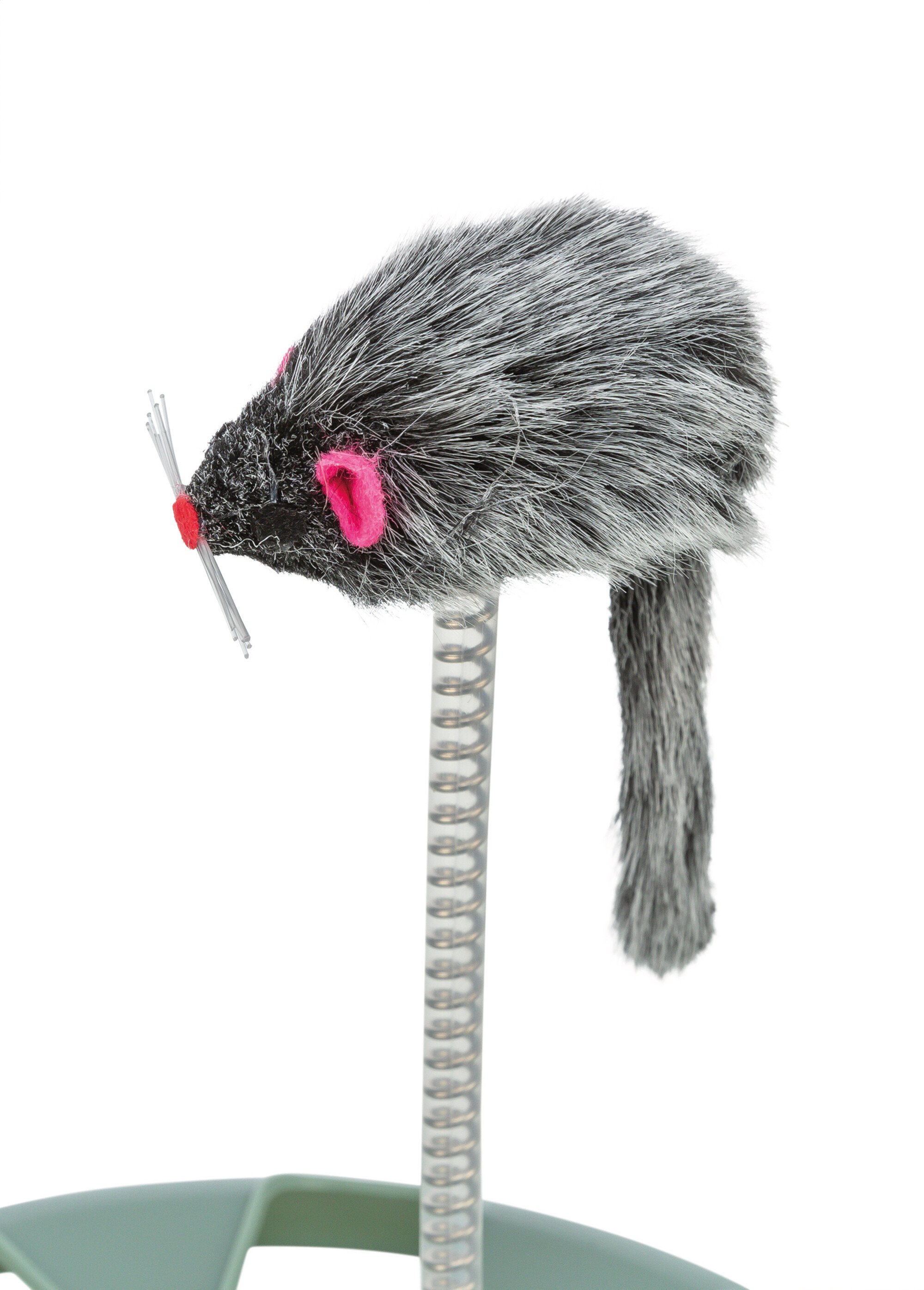 Jouet souris à ressort pour chat BLEU GRIS TRX-4135 DE3