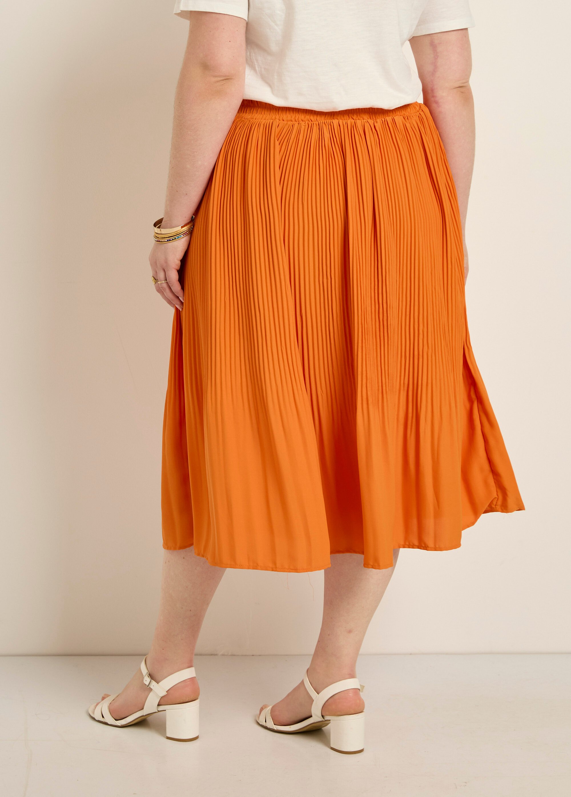 Afibel Jupe Jupe Longue PlissÃ©e Grande Taille Jupe Longue Plissée