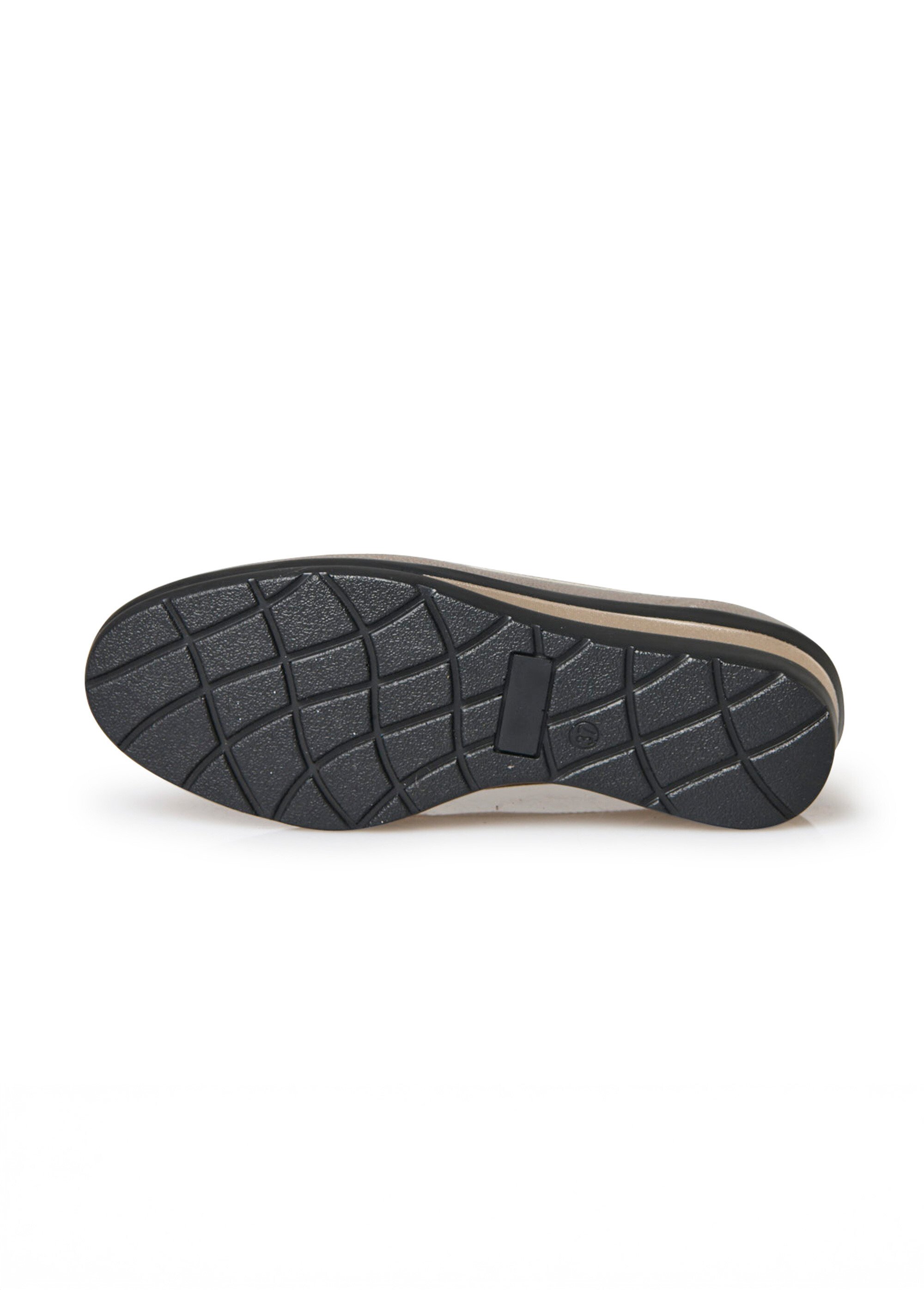 Mocassins métallisés semelle compensée Femme Marron PED2012525 UN1