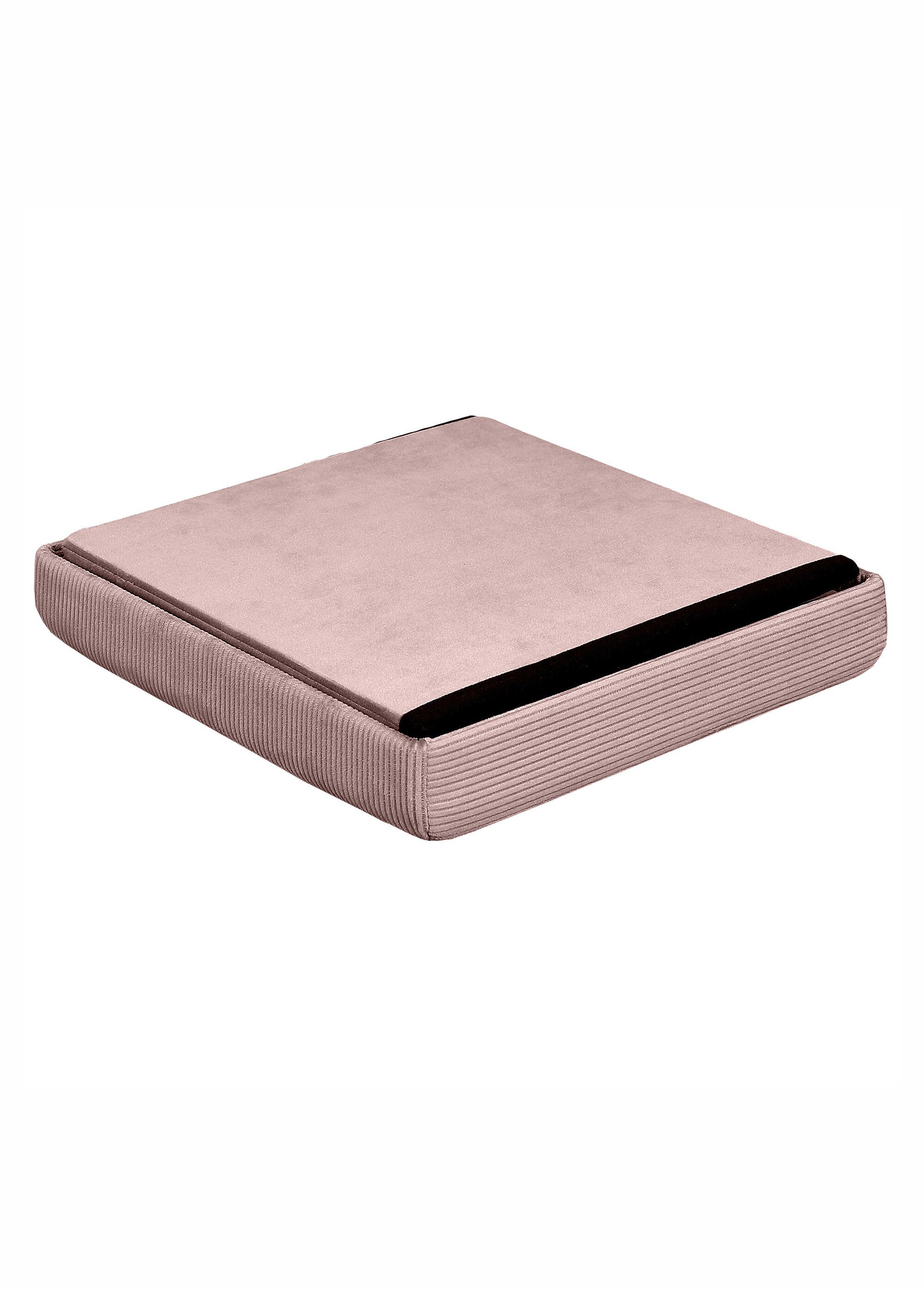Pouf coffre en velours cotelé GIULIA ROSE CMP-HD6810 DE3