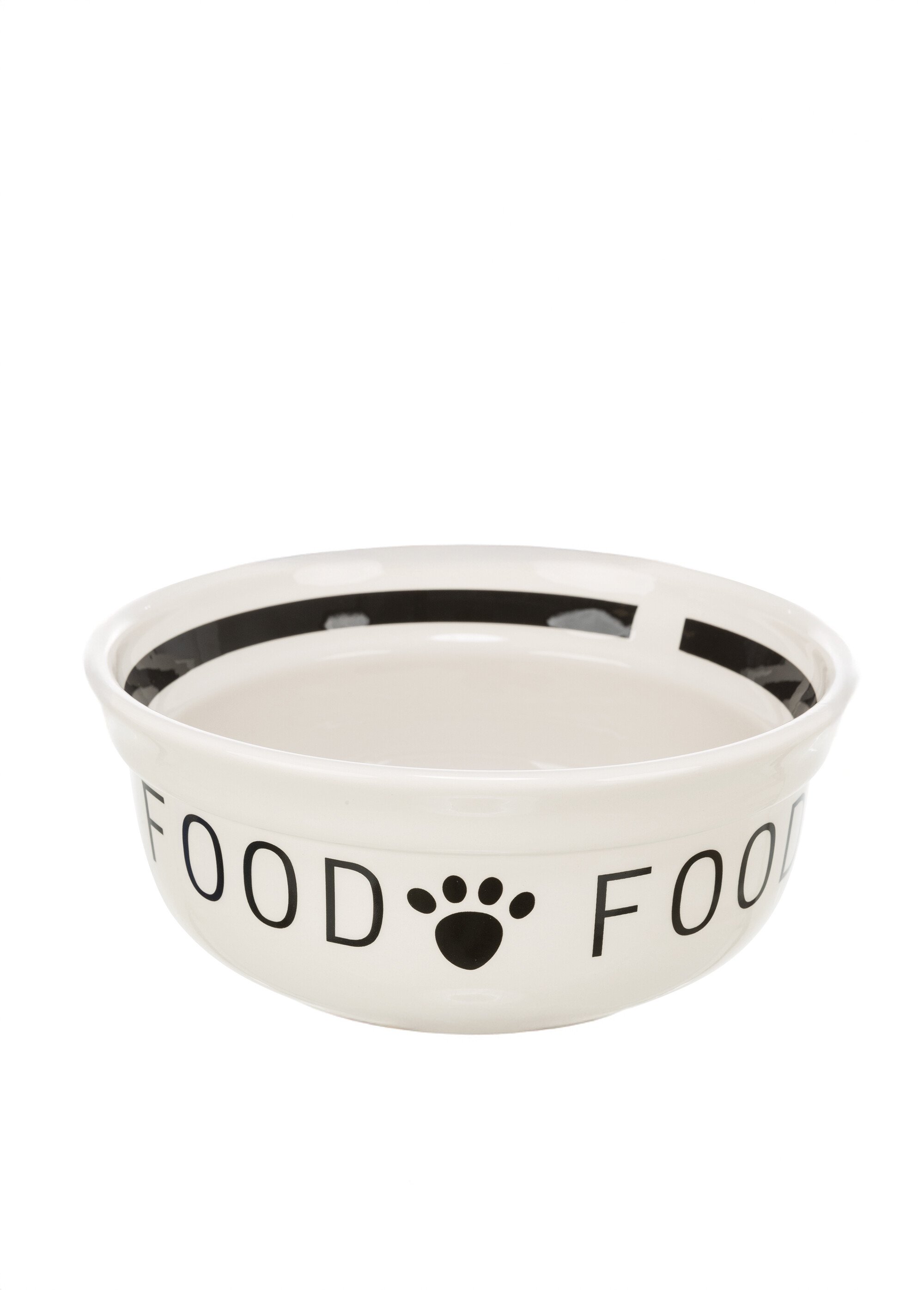 Set gamelles céramique + support métal BLANC TRX-24640 DE3