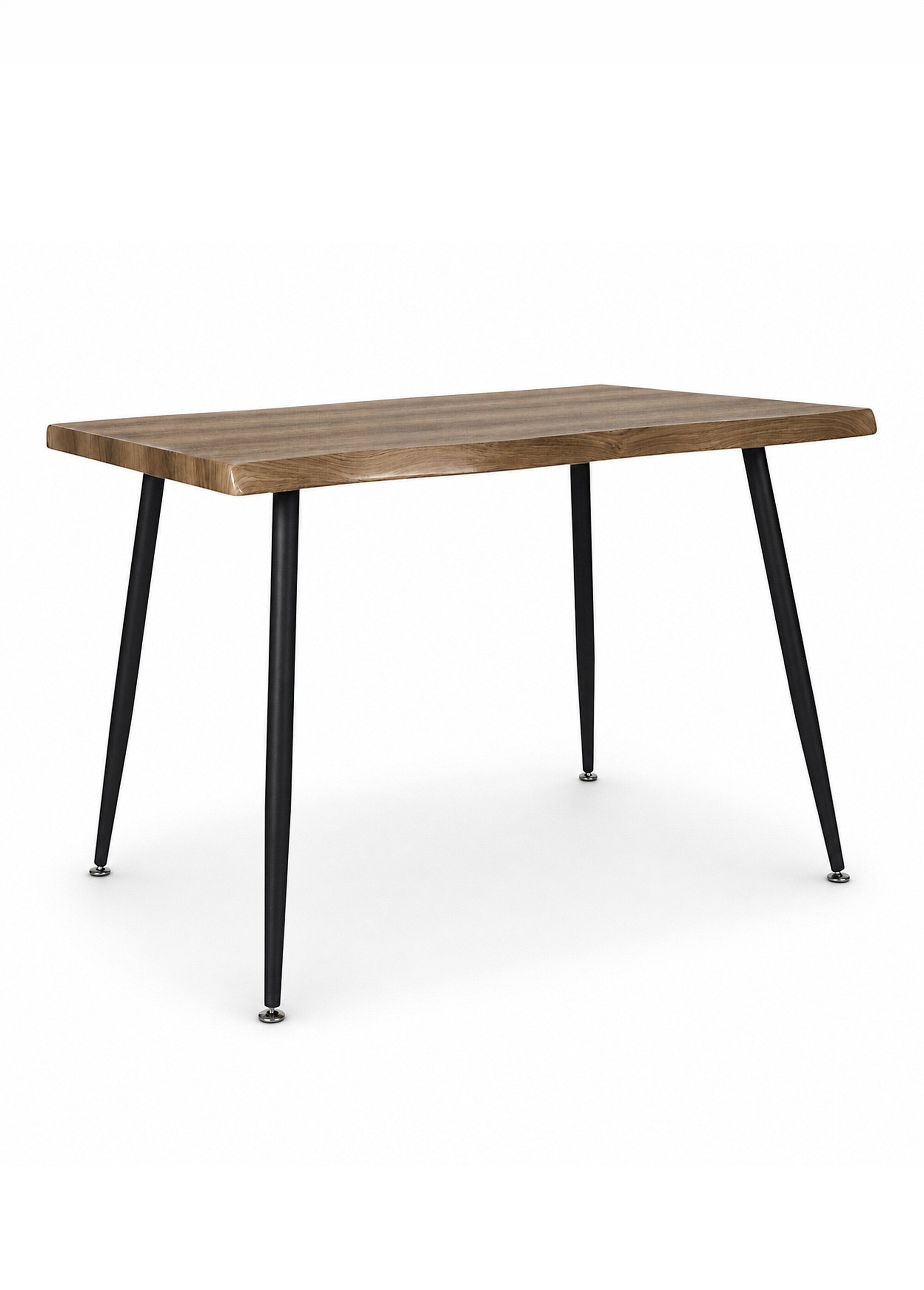 Table à manger rectangle plateau bois NOIR CMP-HD7116 FA1