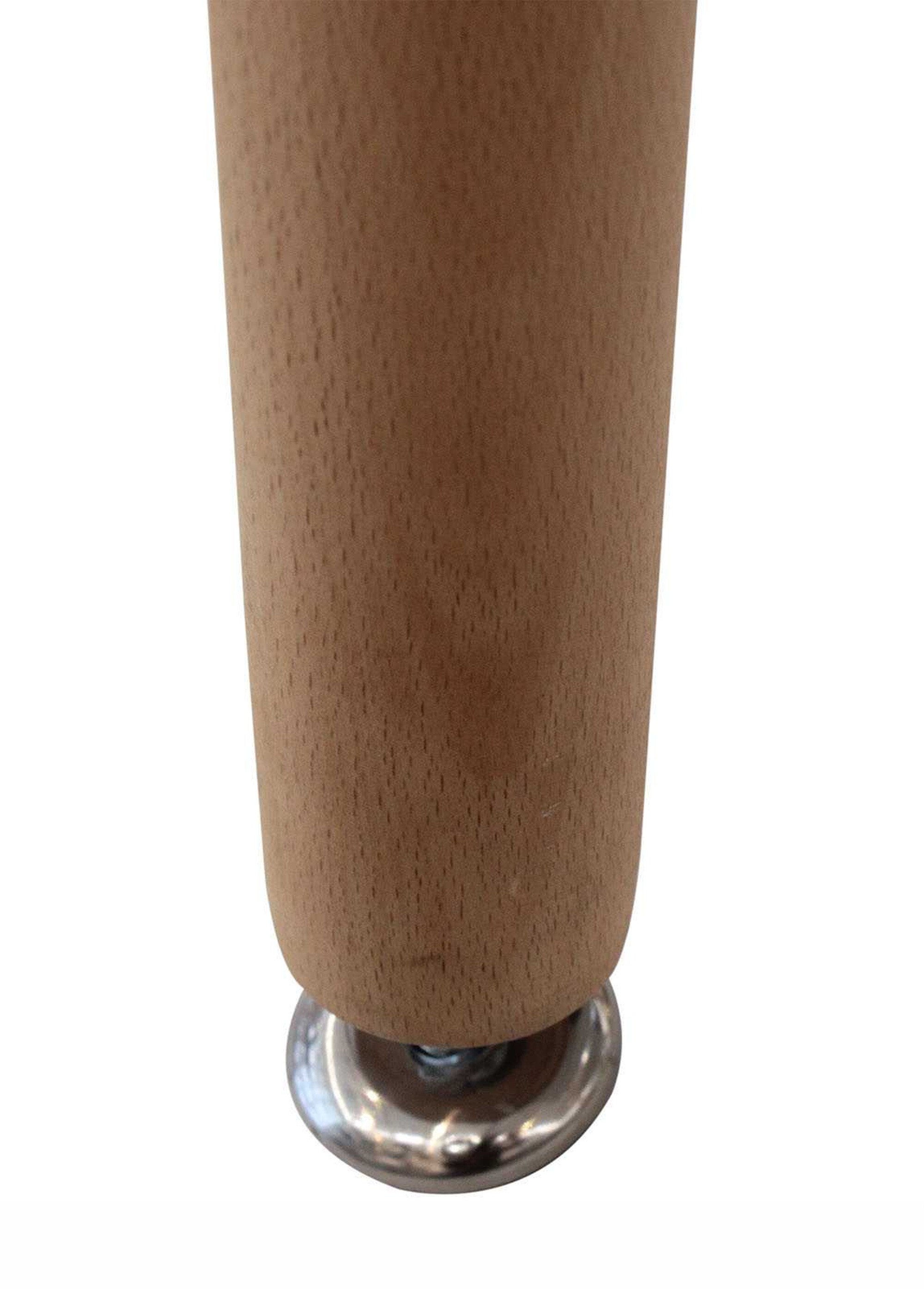 Table à manger ronde bicolore en bois BLANC CMP-HD3210 DE2
