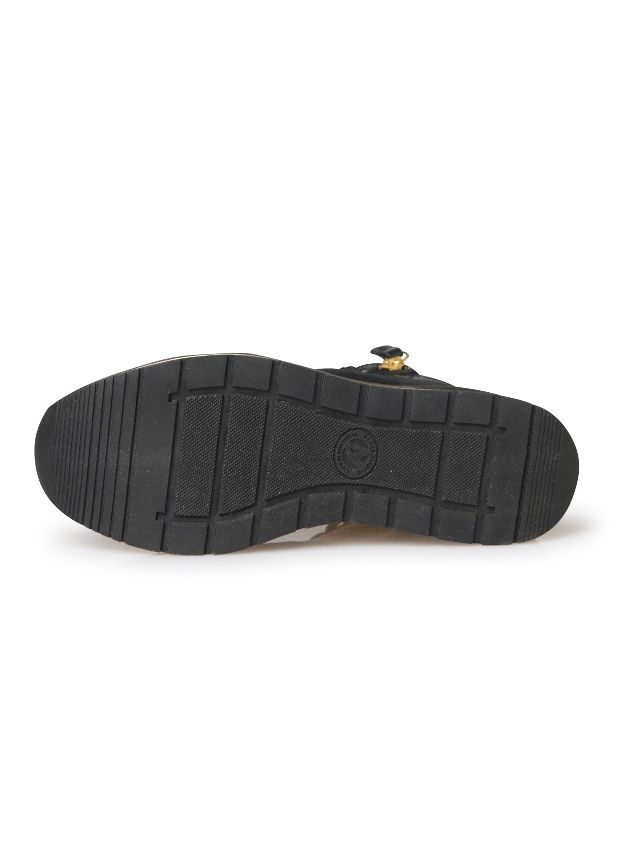 Baskets montantes avec semelle compensée Femme Noir PED2012596 UN1