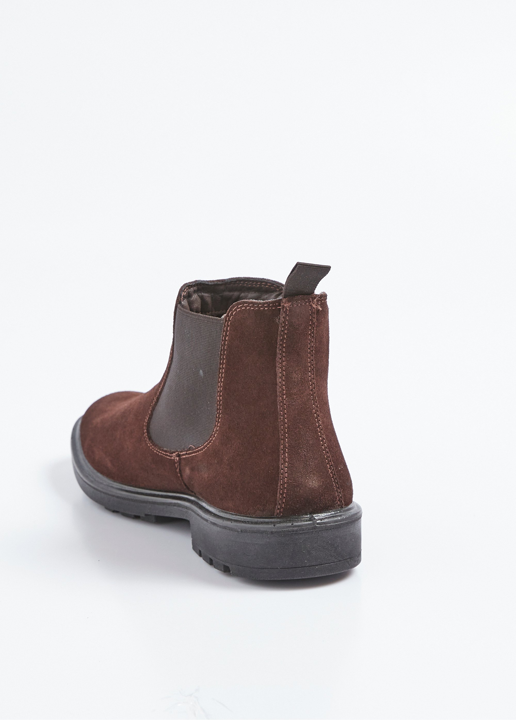 Boots Chelsea pour homme en cuir velours