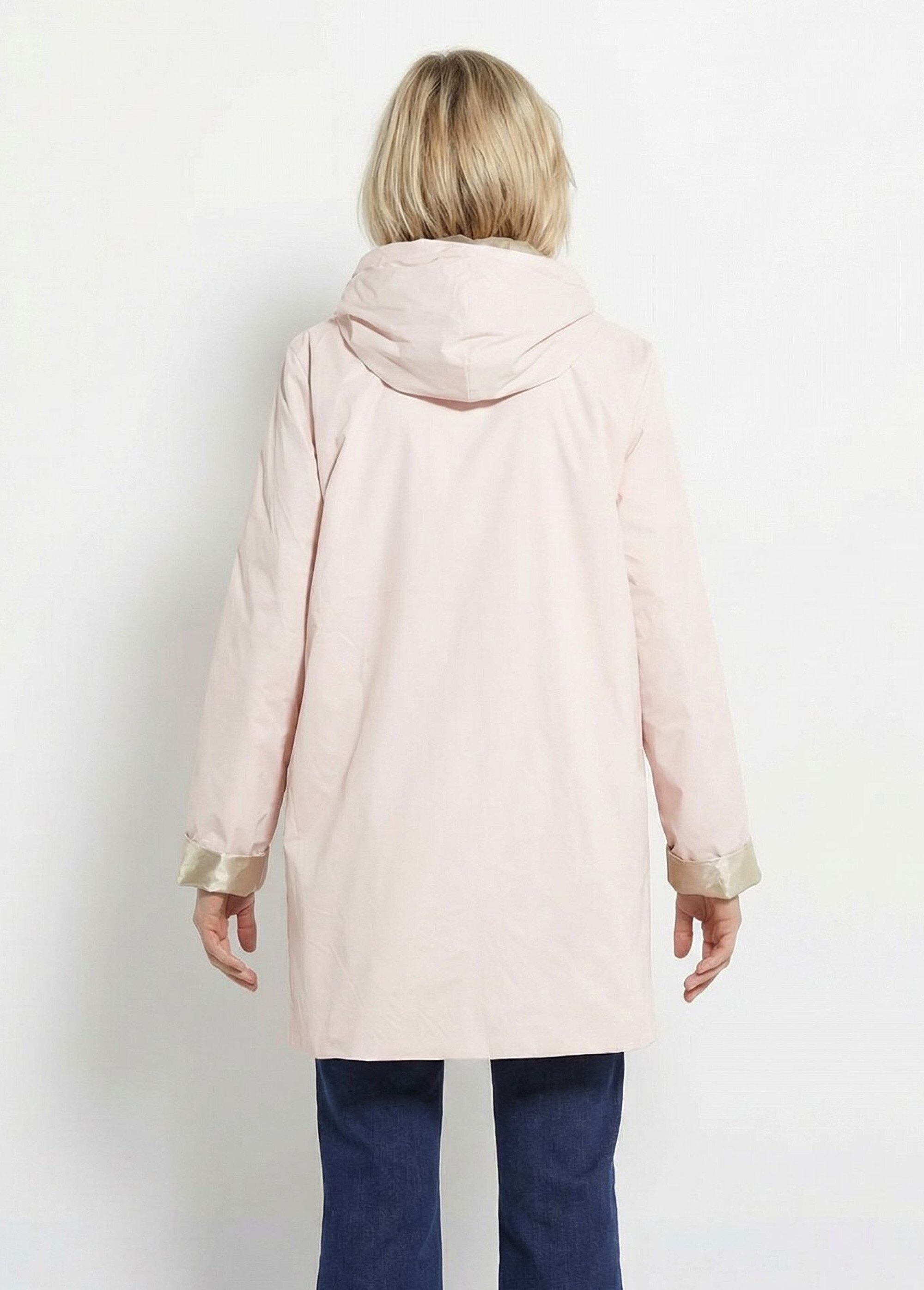 Coupe vent déperlant réversible, court Femme Rose LJ-5012UNI DO1