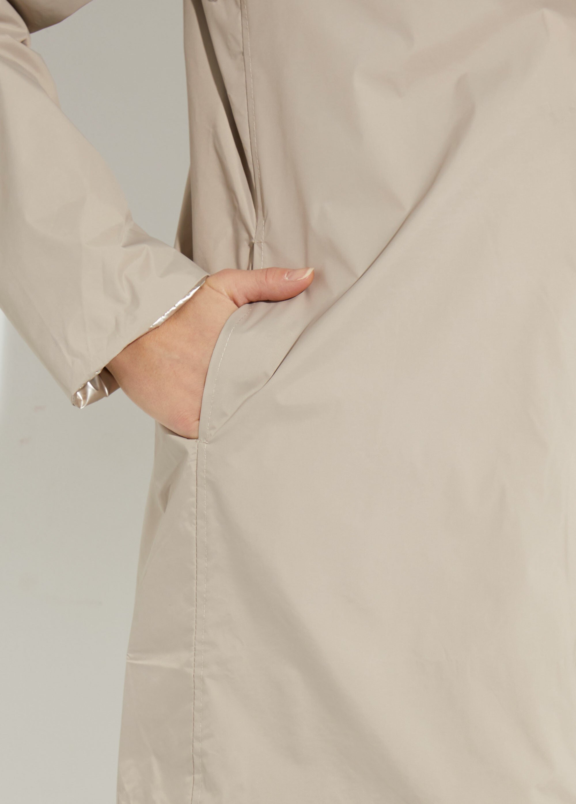 Coupe vent déperlant réversible, court Femme Beige LJ-5012UNI DE2