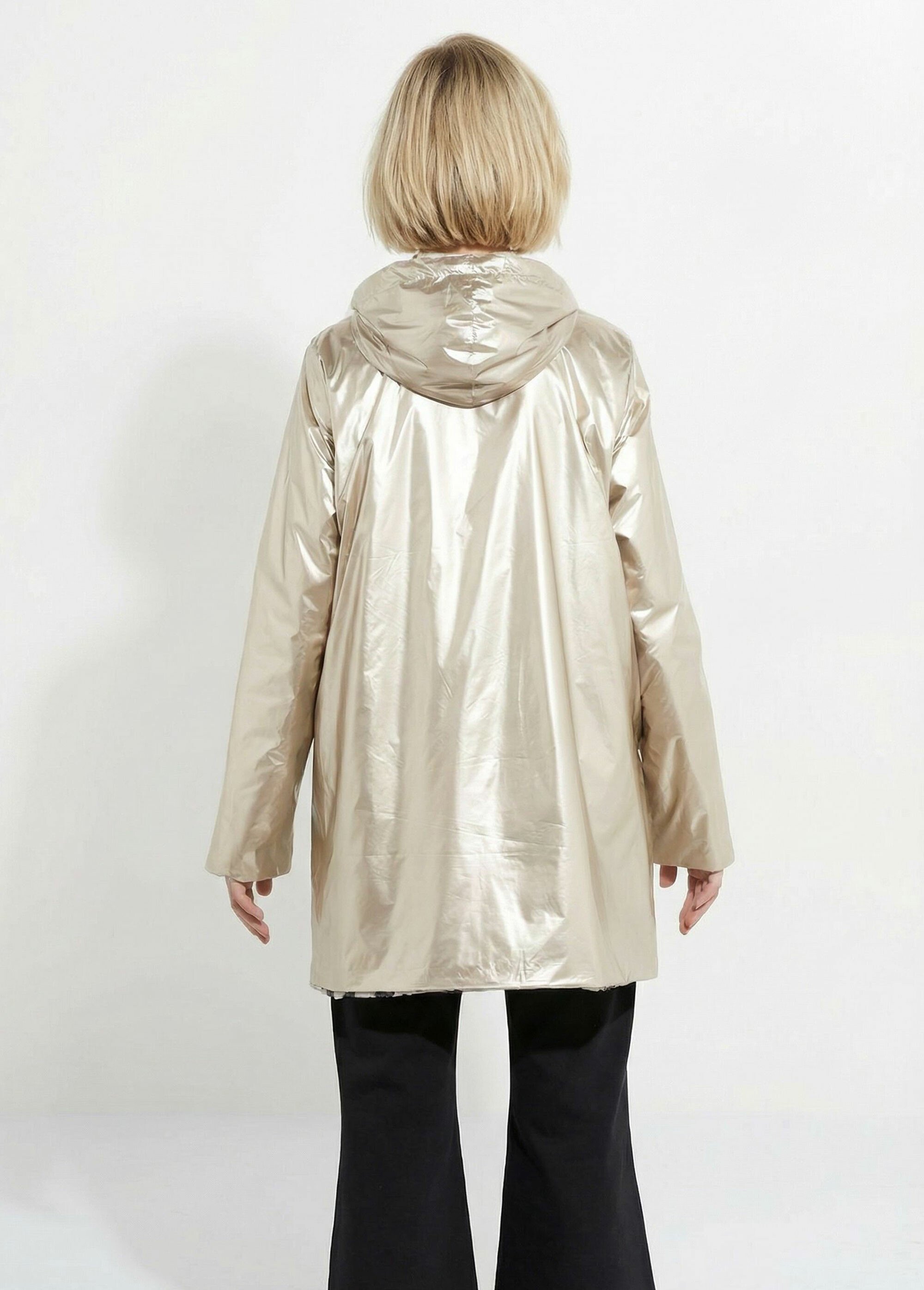 Coupe vent déperlant réversible léopard Femme Doré LJ-5012LEO DO2