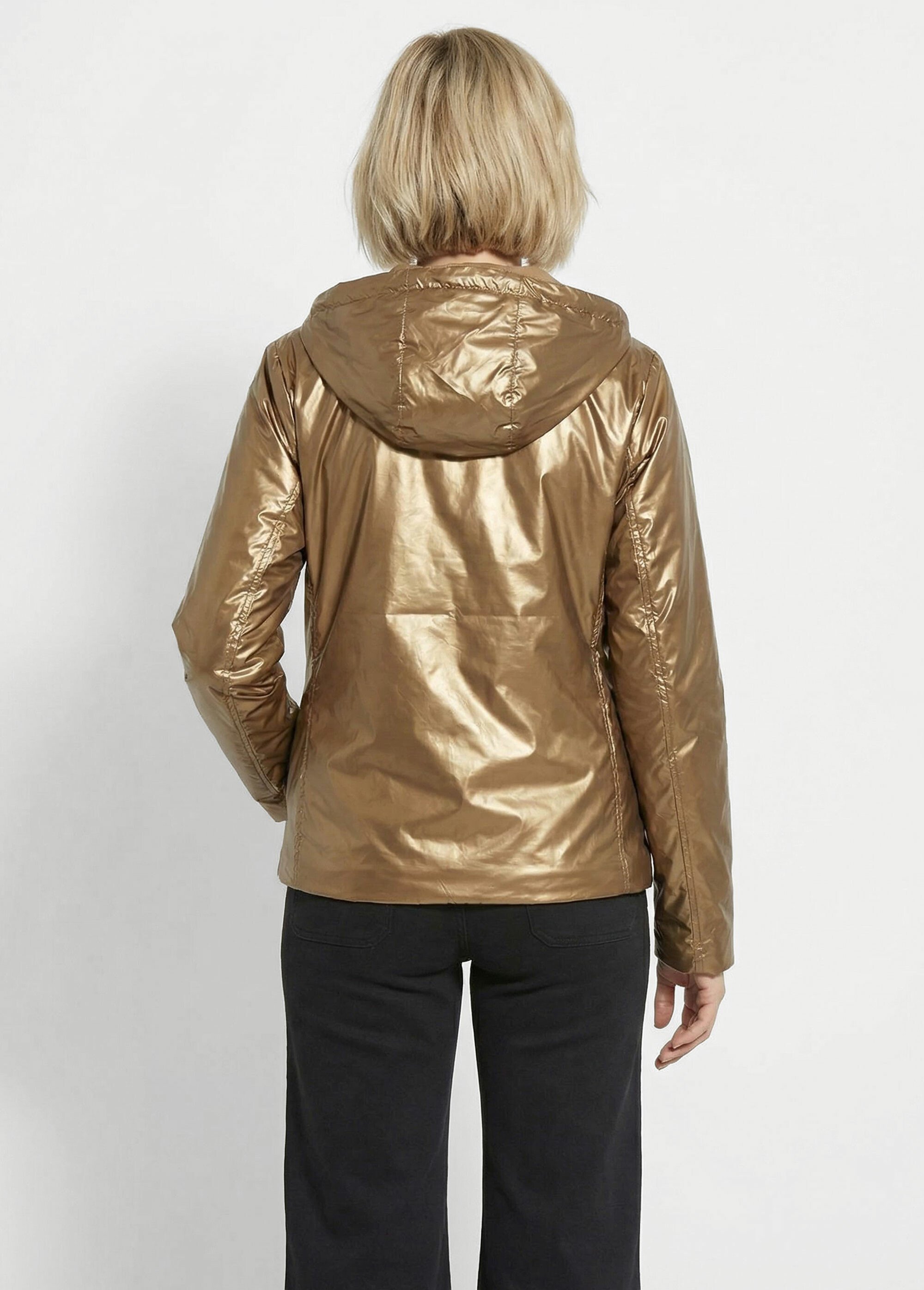 Coupe vent déperlant réversible, long Femme Marron LJ-5011UNI DO1