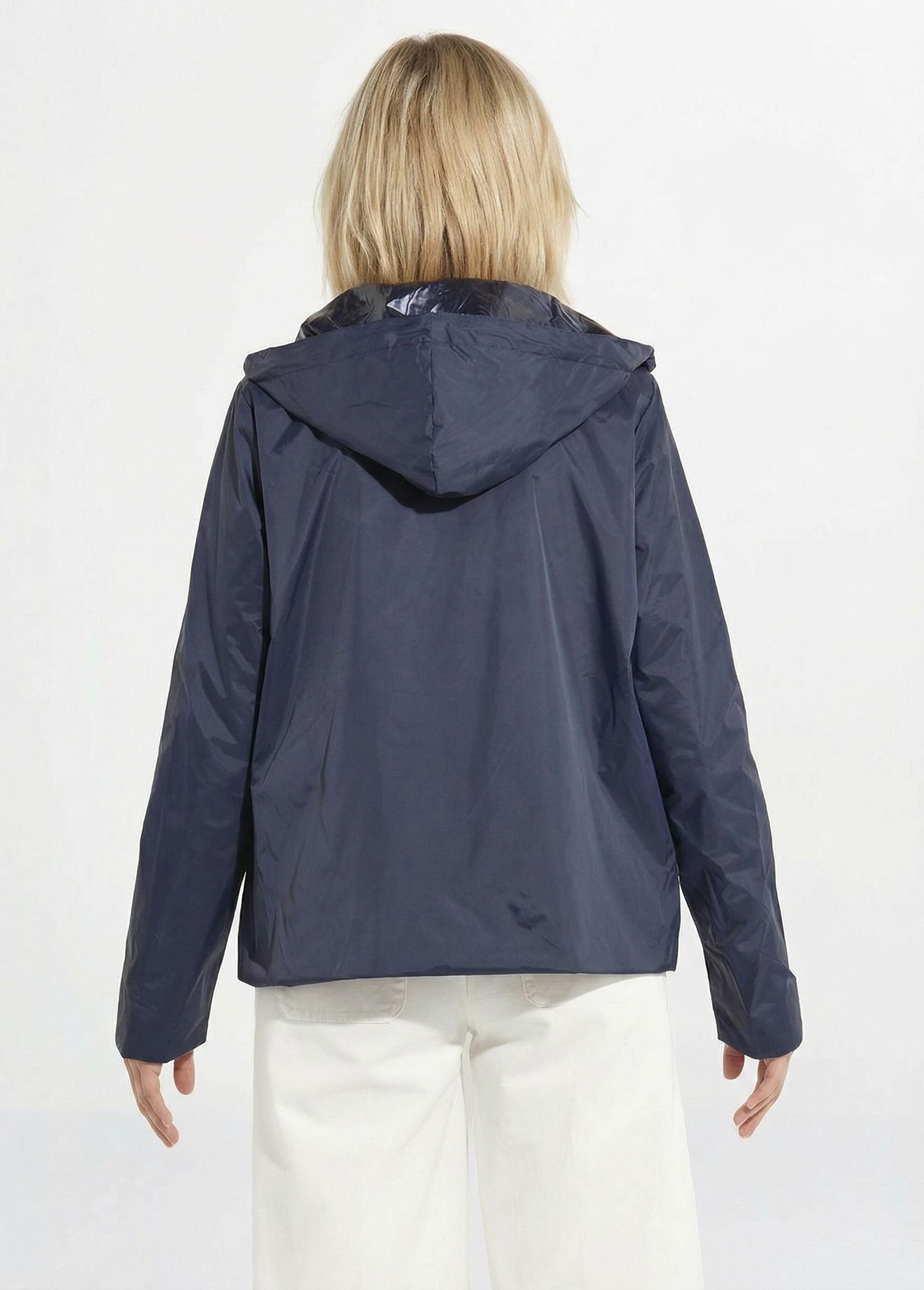 Coupe vent déperlant réversible, long Femme Bleu LJ-5011UNI DO1