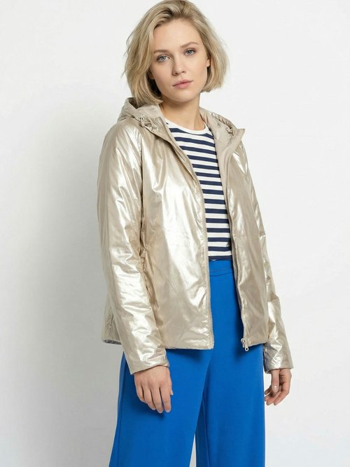 Coupe vent déperlant réversible, long Femme Beige LJ-5011UNI MV2