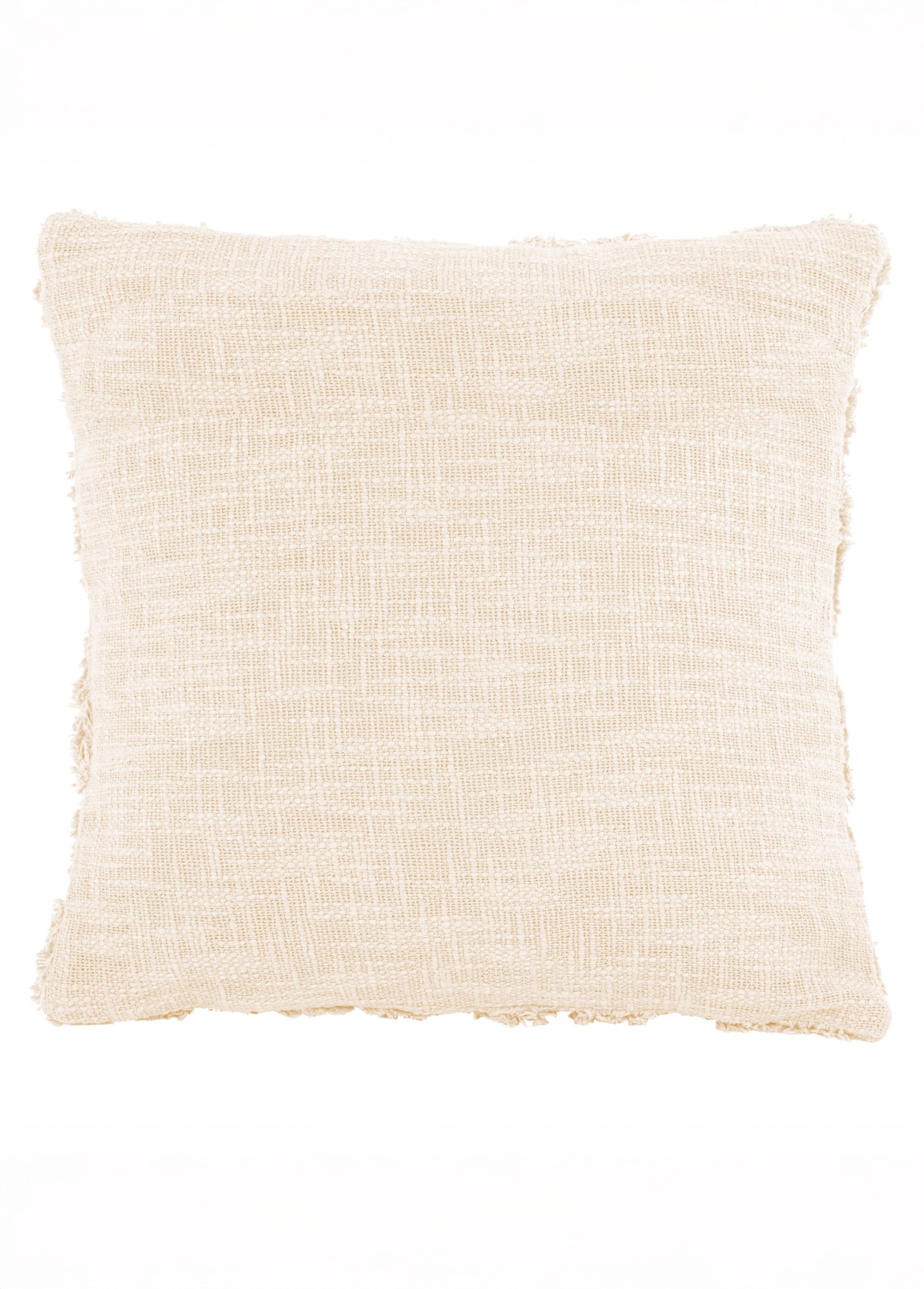Coussin déco, motif bicolore losanges Beige TIS-RIBBLE3 DO1