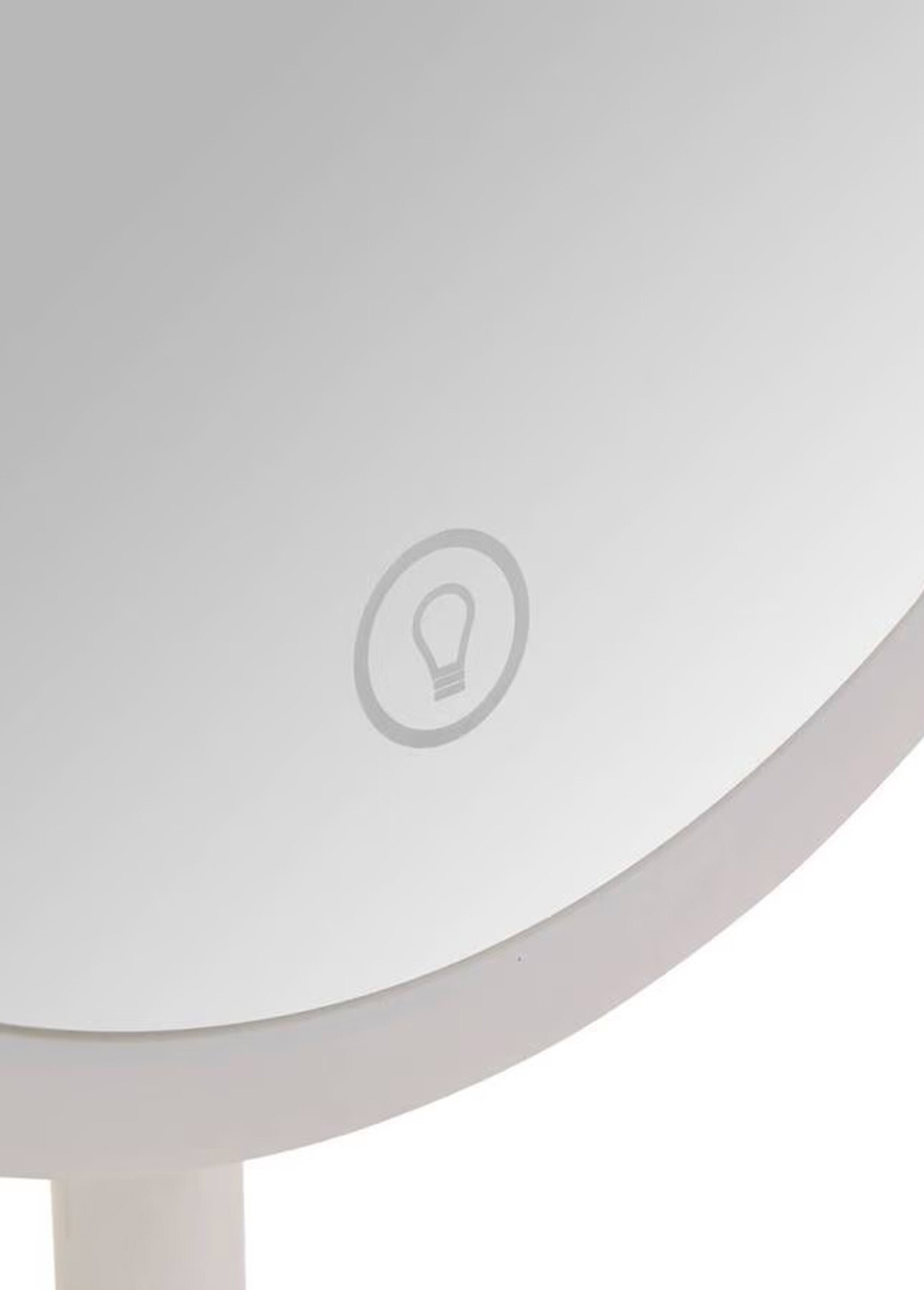 Miroir LED tactile pivotant sur pied Blanc JJA-211439 DE1
