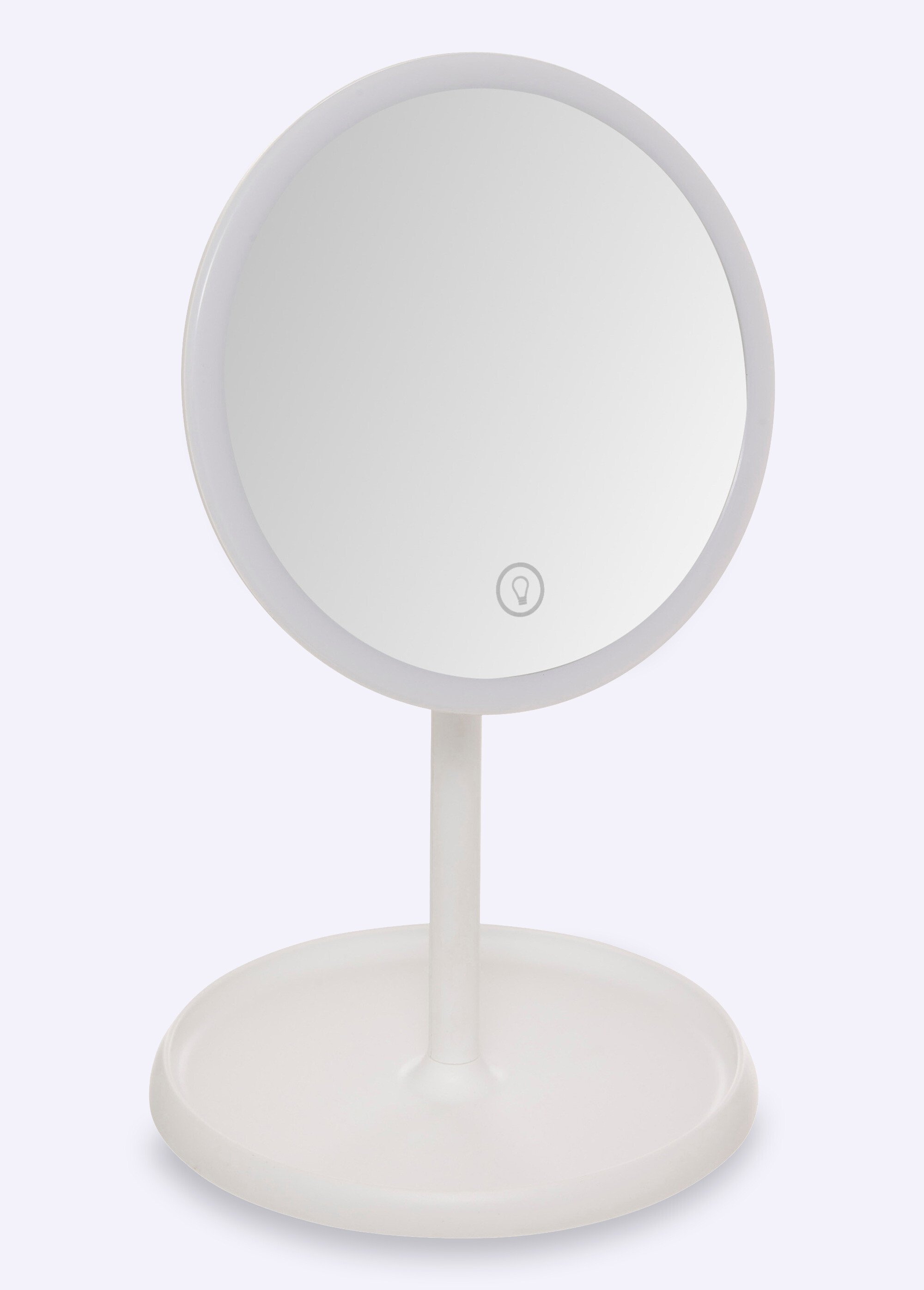 Miroir LED tactile pivotant sur pied Blanc JJA-211439 FA1