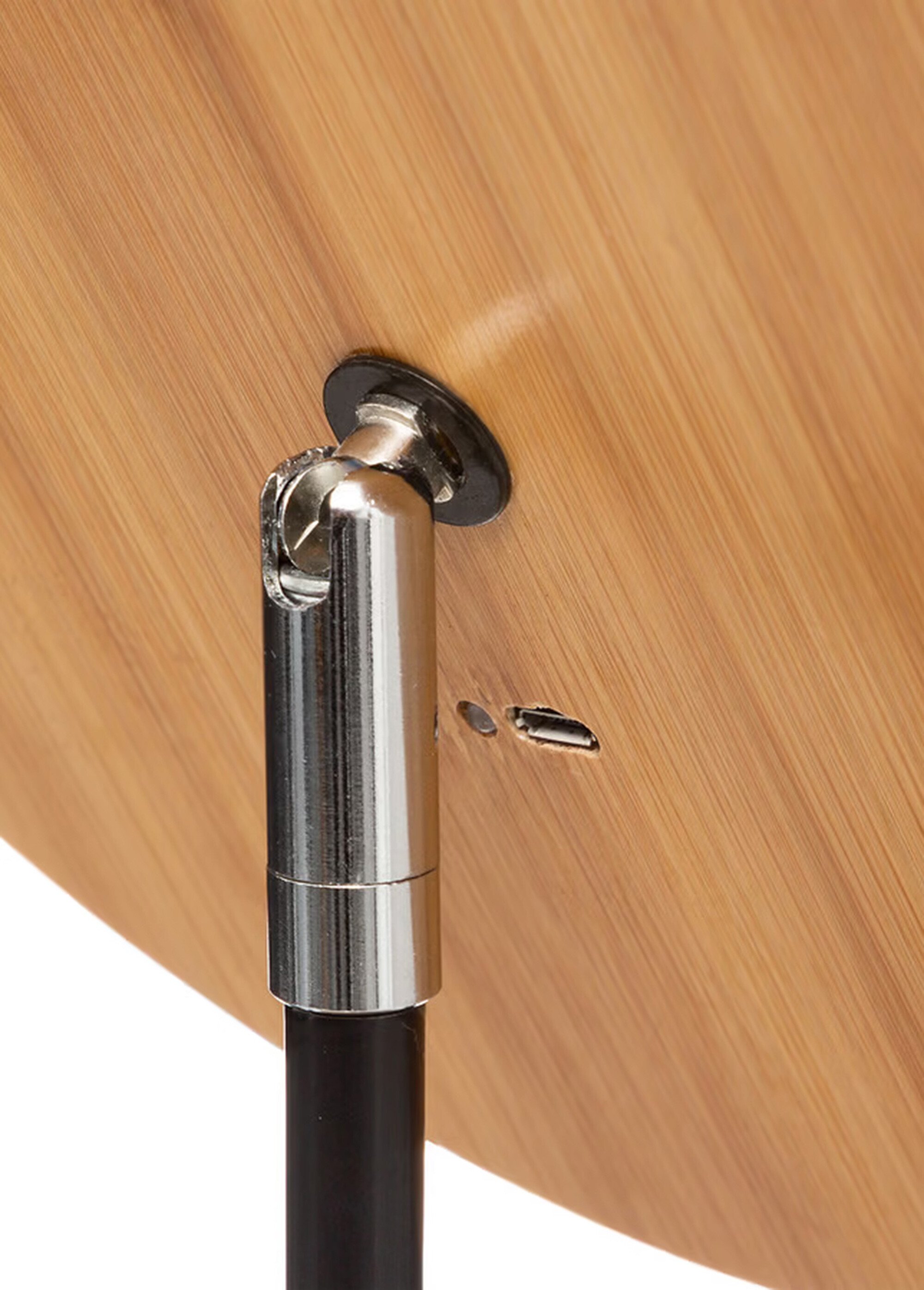 Miroir bambou LED, pivotant sur pied