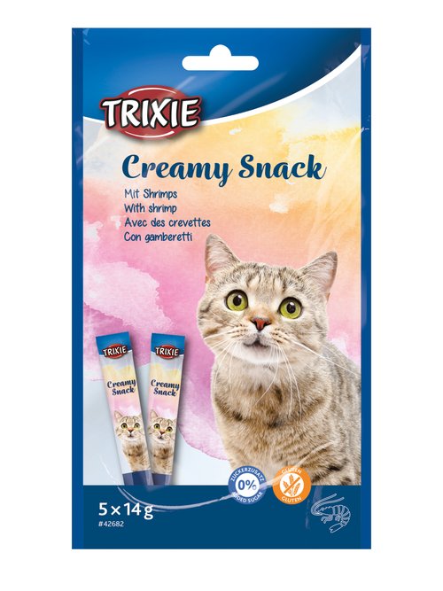 Friandises crevette CREAMY SNACK, pour chat BEIGE TRX-42682 FA1