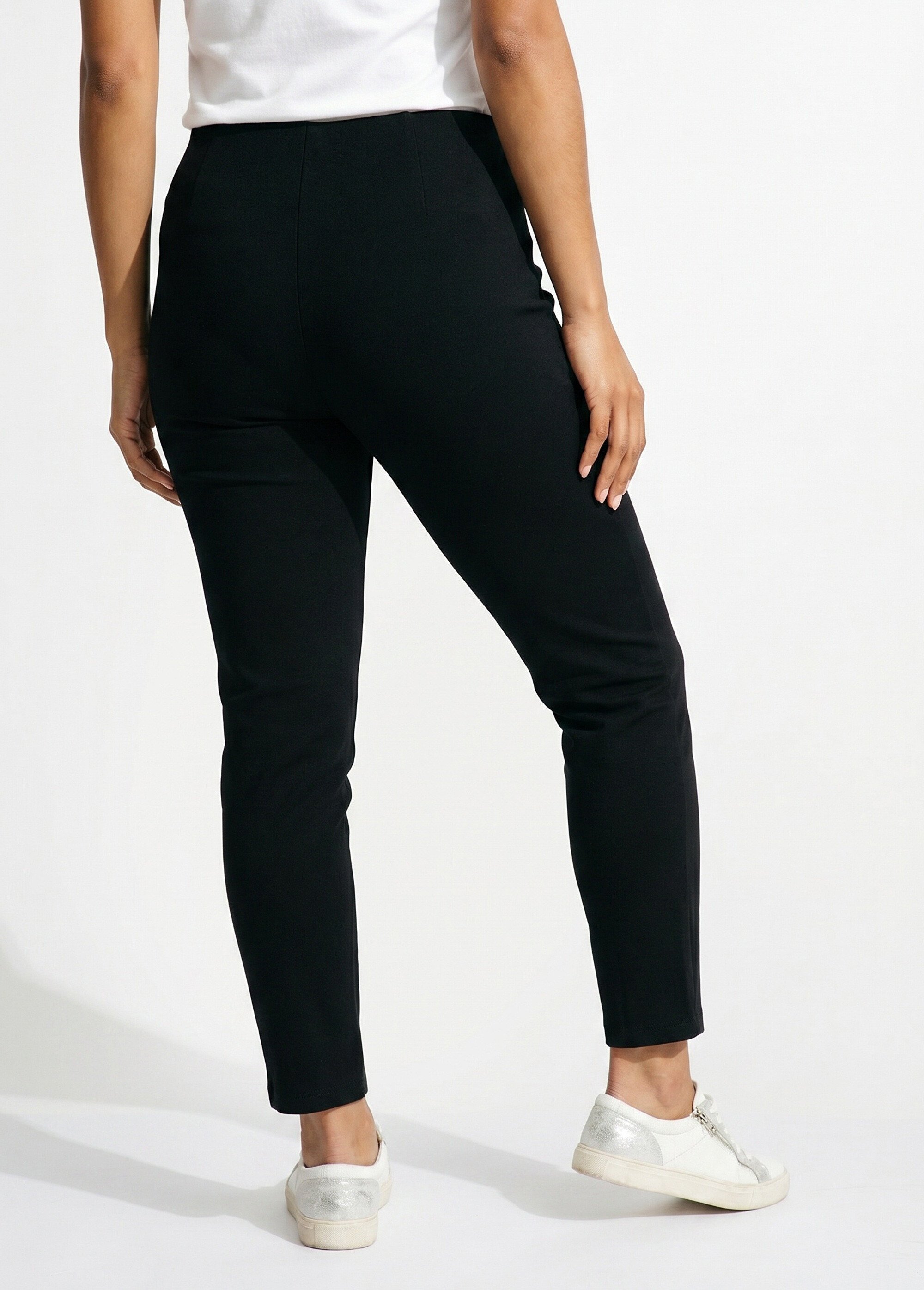 Legging court uni ceinture élastiquée