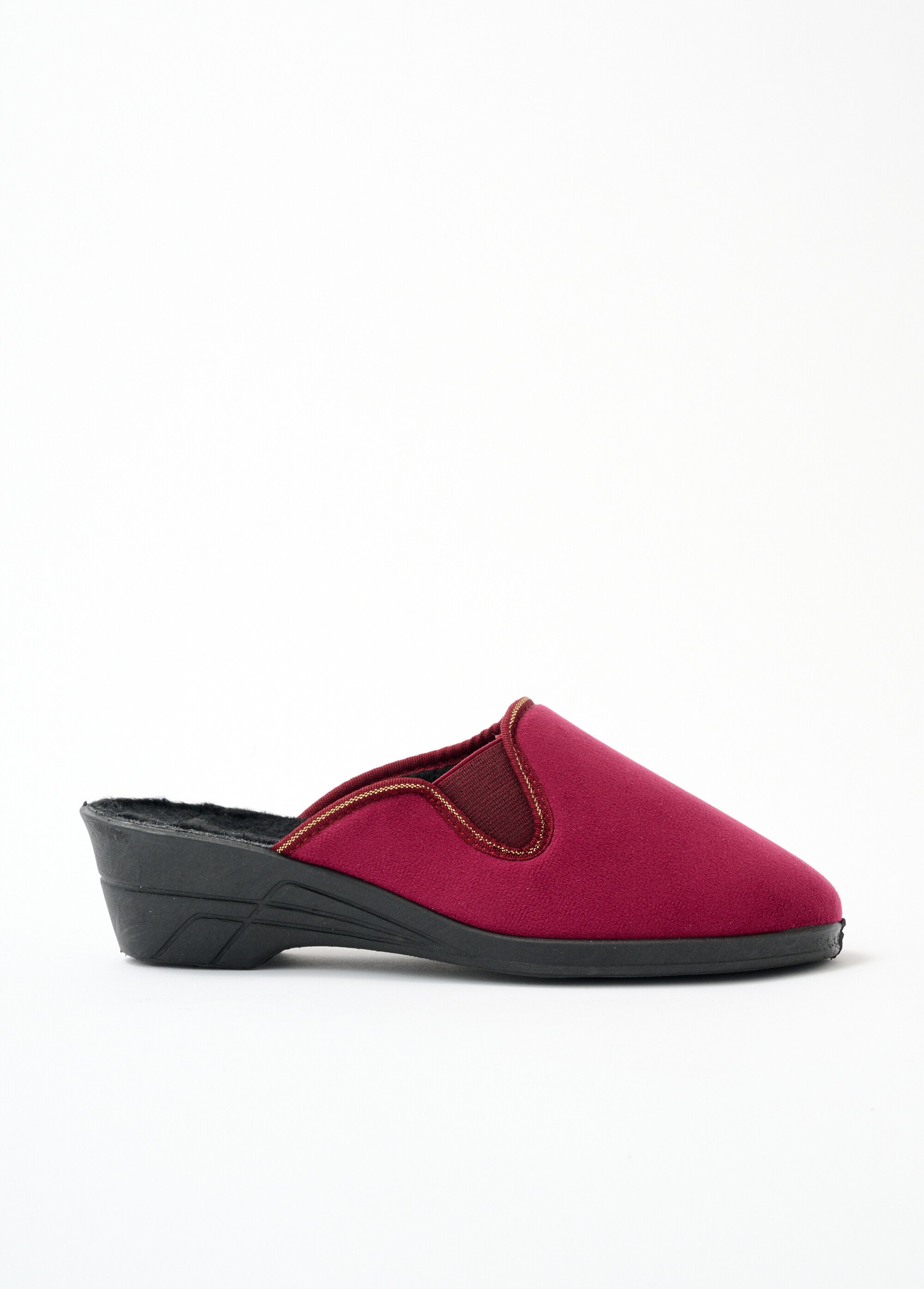 Chaussons mules à talons, largeur confort Femme Rouge ORTEGA DR1