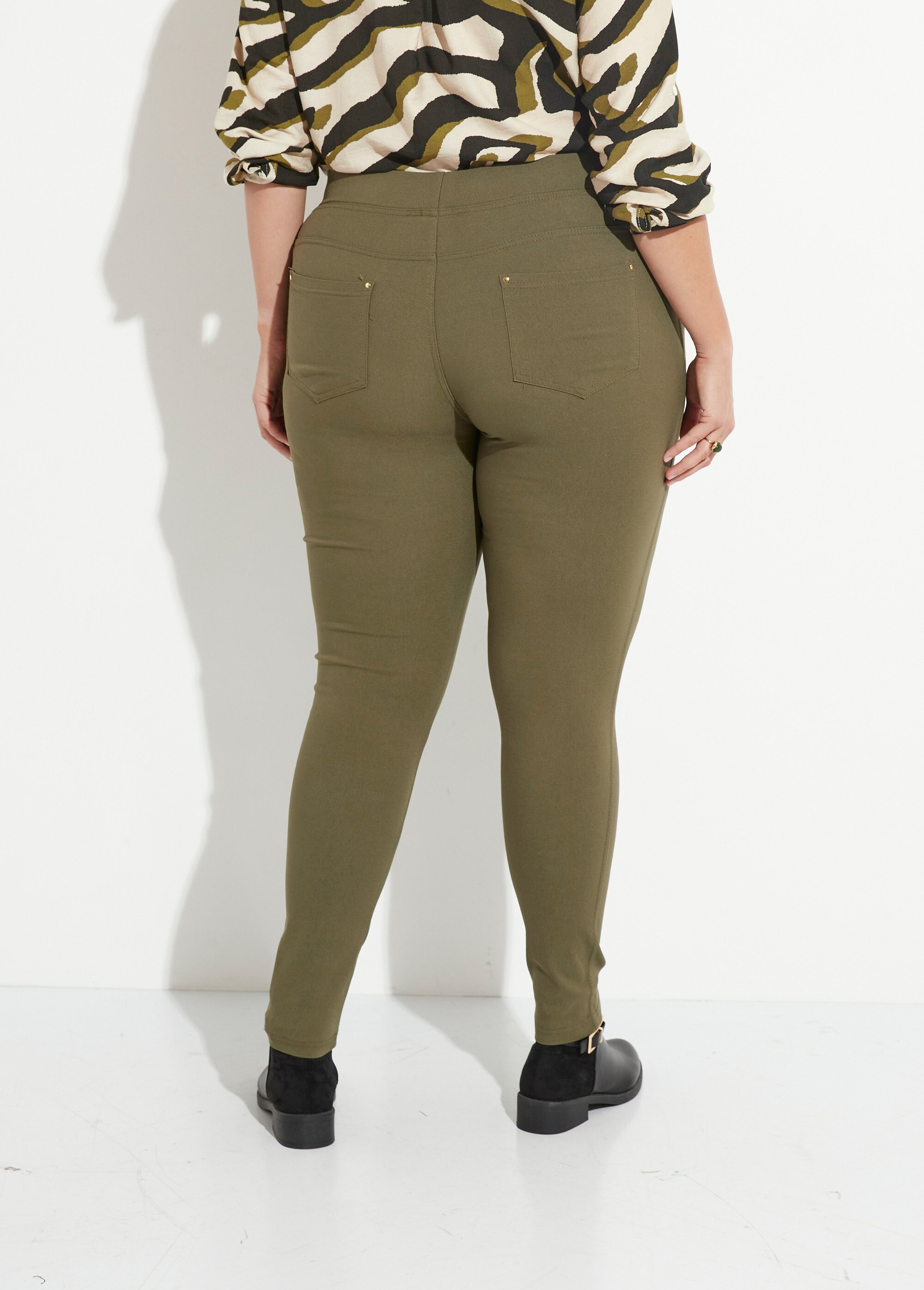 Pantalon extensible taille élastiquée