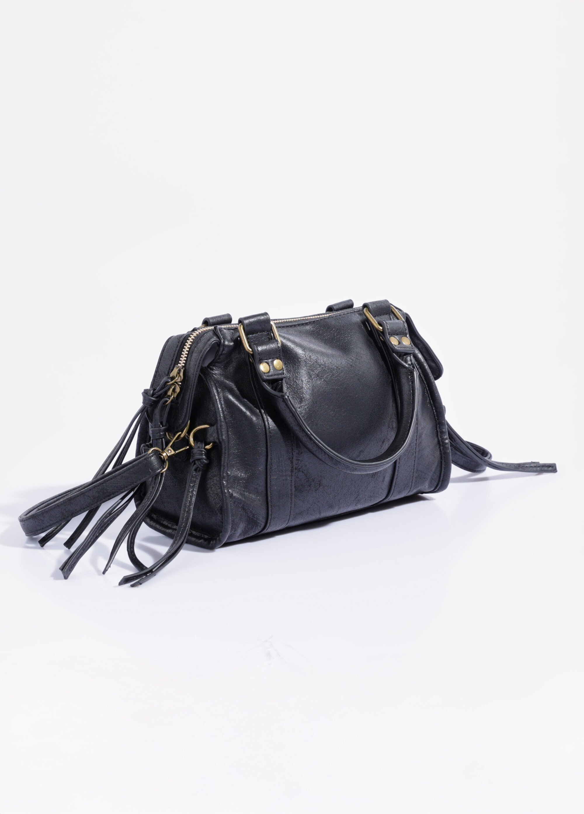 Sac à main métail vieilli multi liens Femme Noir BAG-M331 DO1