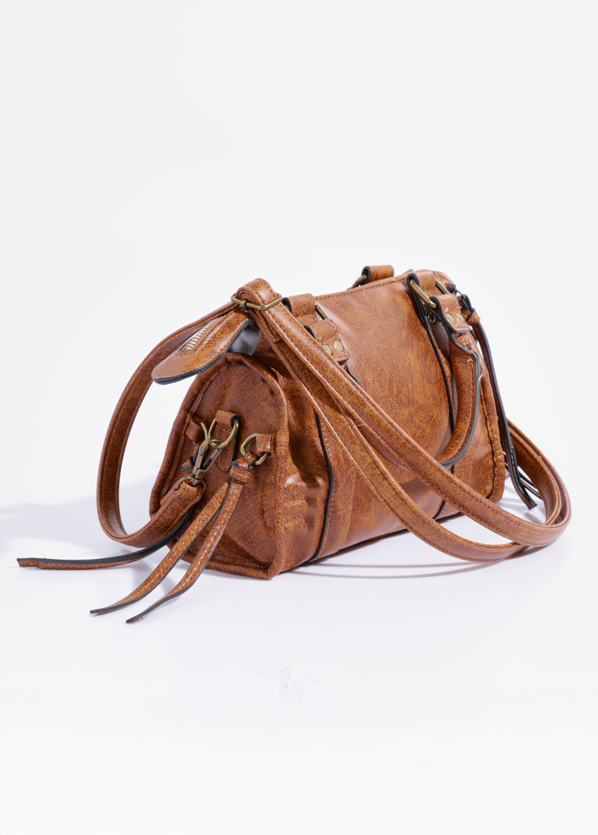 Sac à main métail vieilli multi liens Femme Beige BAG-M331 DO1