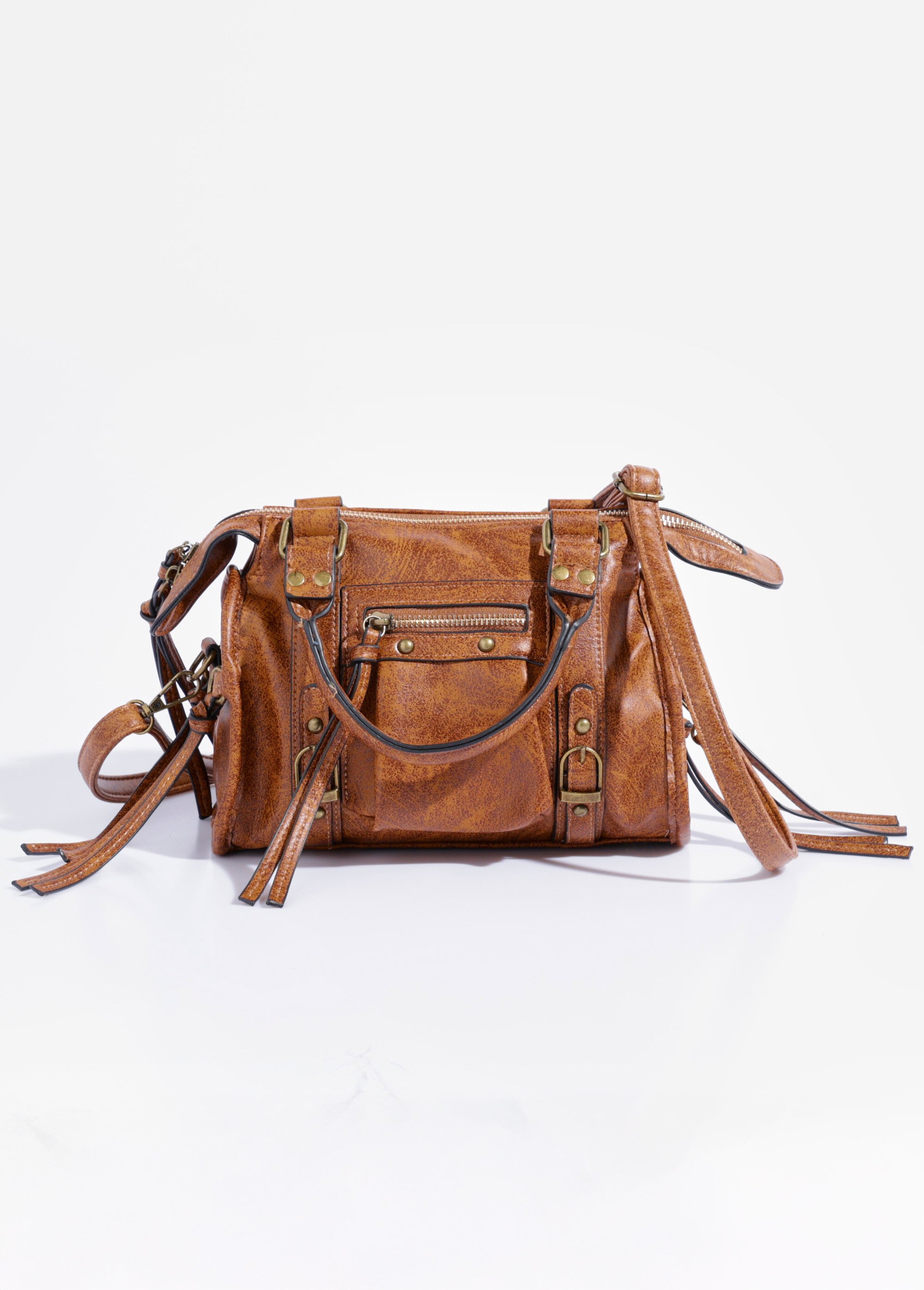 Sac à main métail vieilli multi liens Femme Beige BAG-M331 FA1