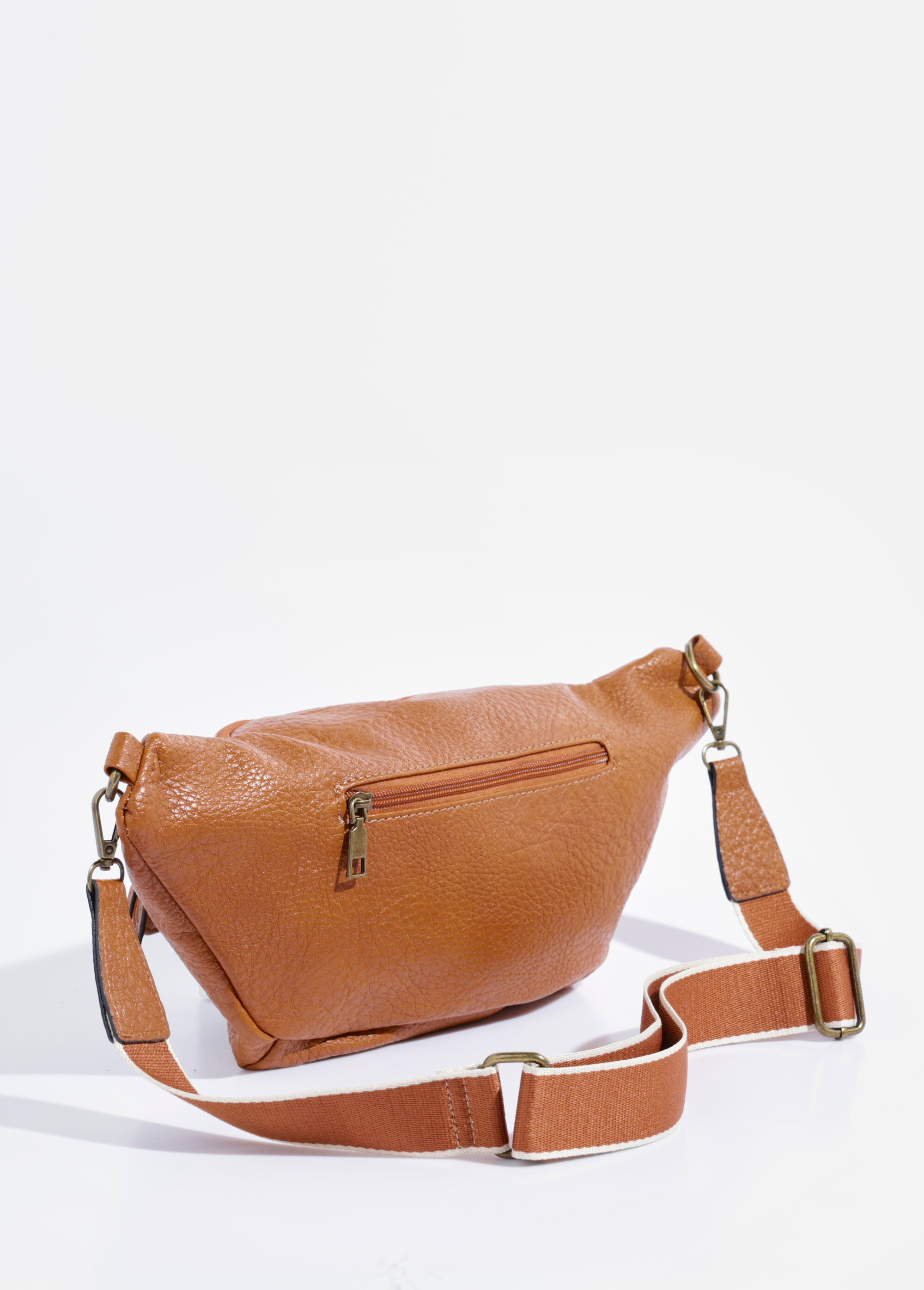 Sac banane multipoches effet vintage Femme Beige BAG-M327 DO1