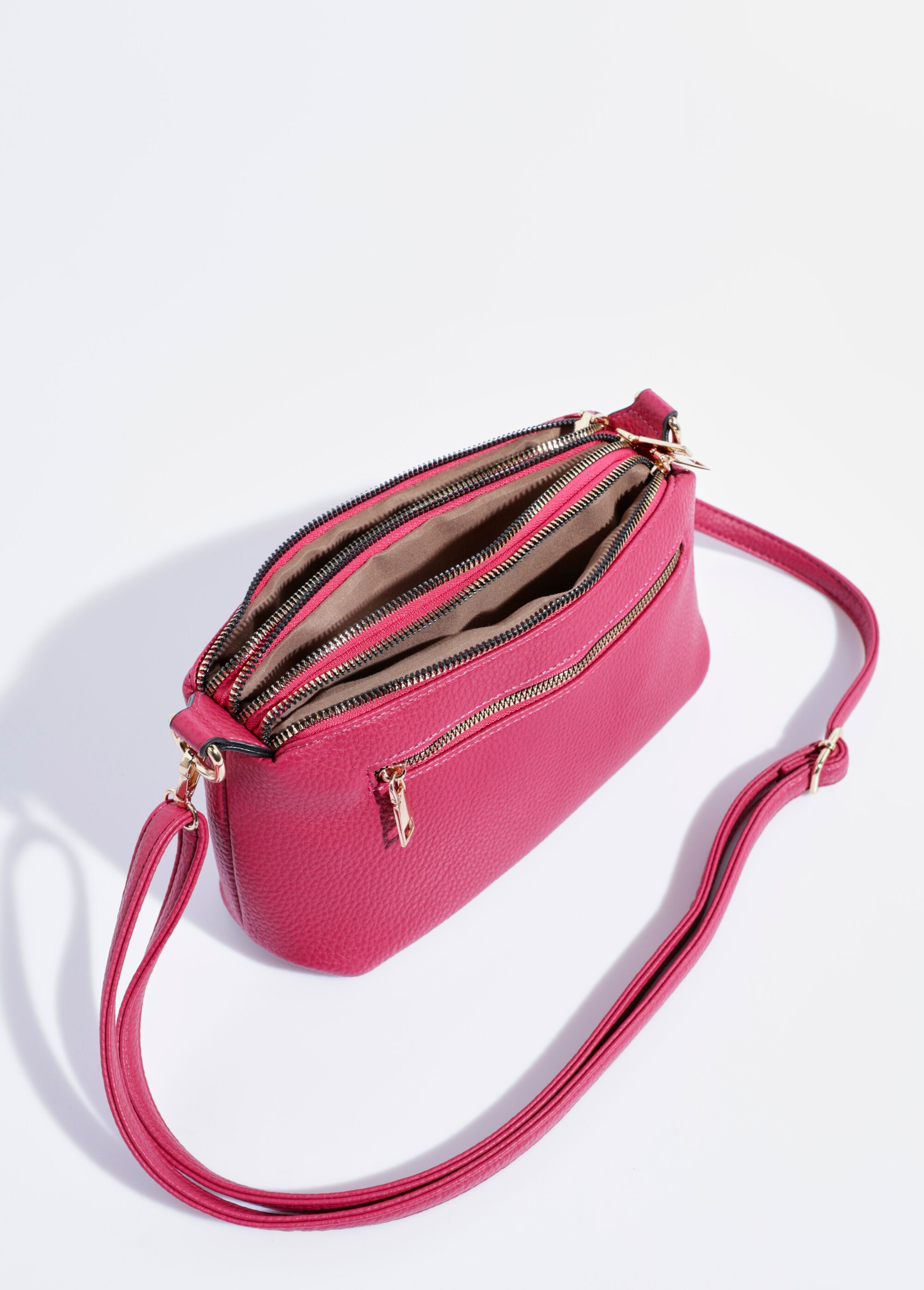 Sac pochette 3 compartiments Femme Rose BAG-M222 DE1