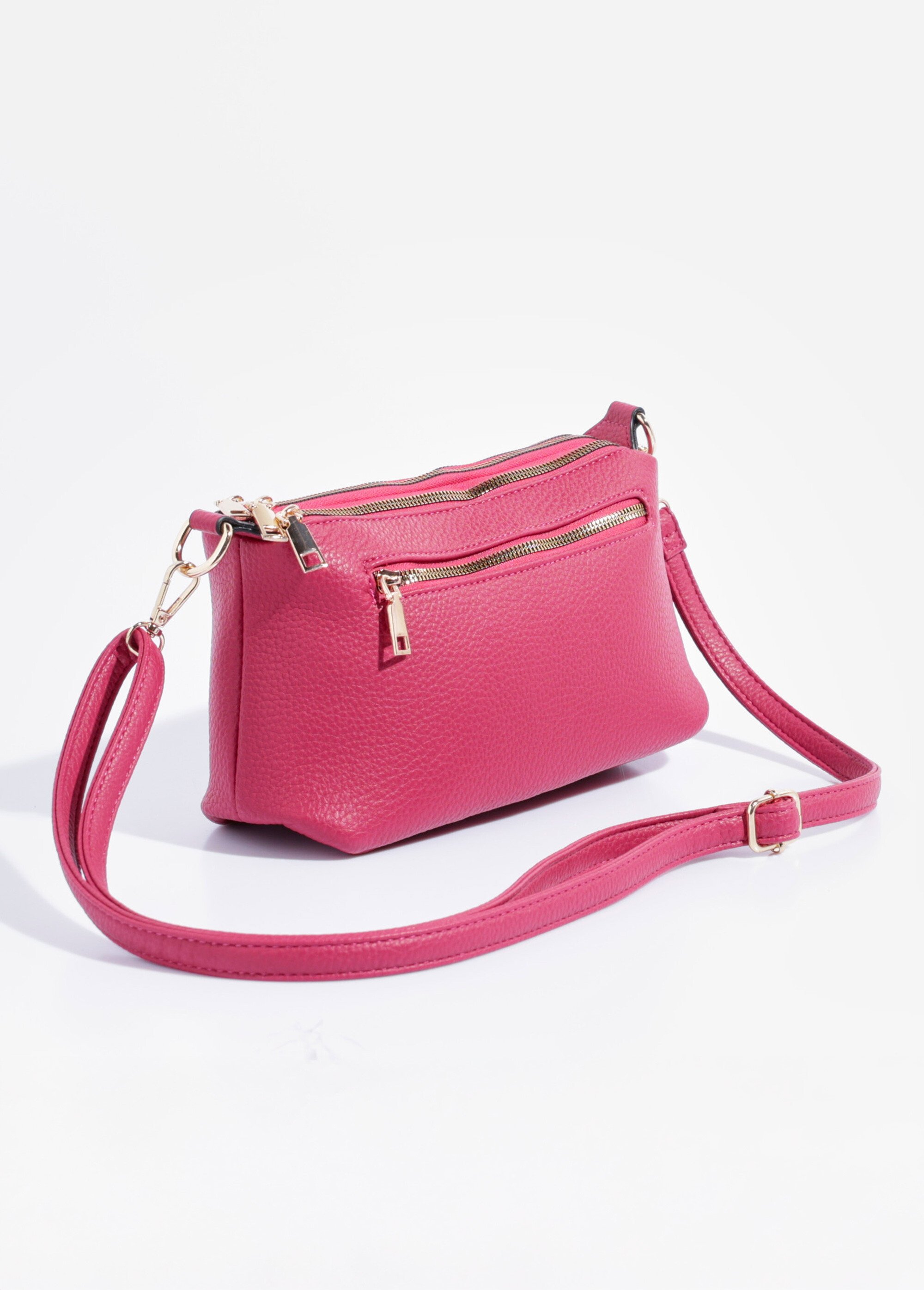 Sac pochette 3 compartiments Femme Rose BAG-M222 DO1