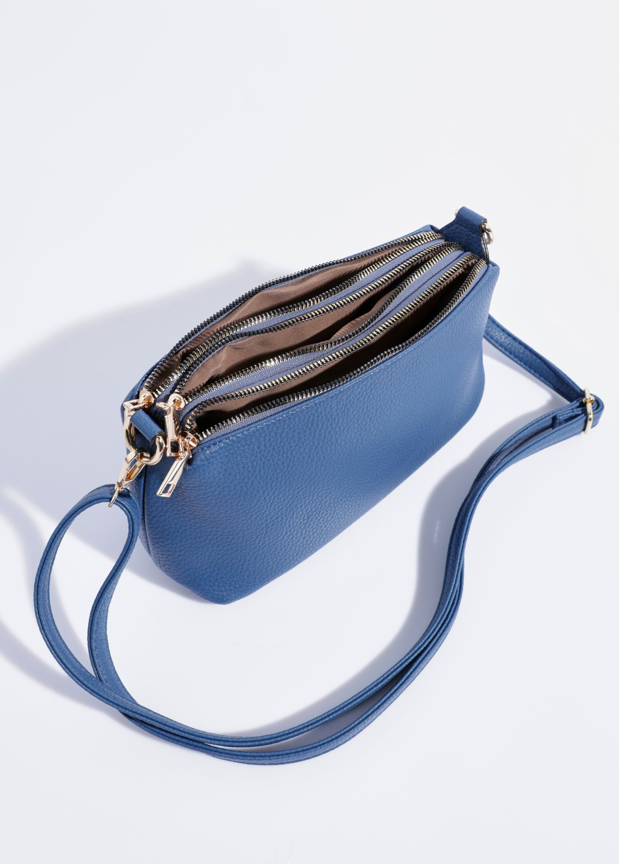 Sac pochette 3 compartiments Femme Bleu BAG-M222 DE1