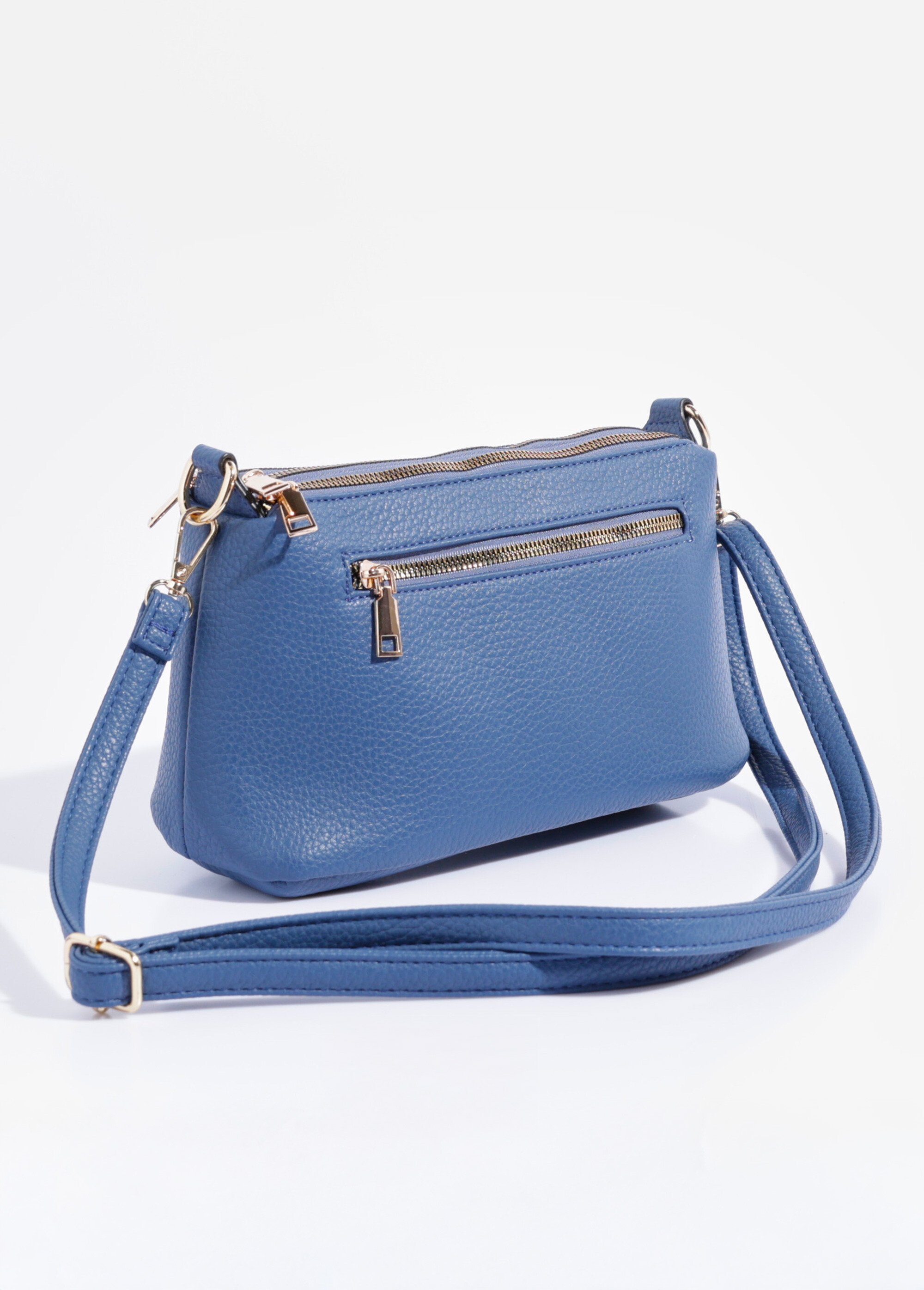 Sac pochette 3 compartiments Femme Bleu BAG-M222 DO1