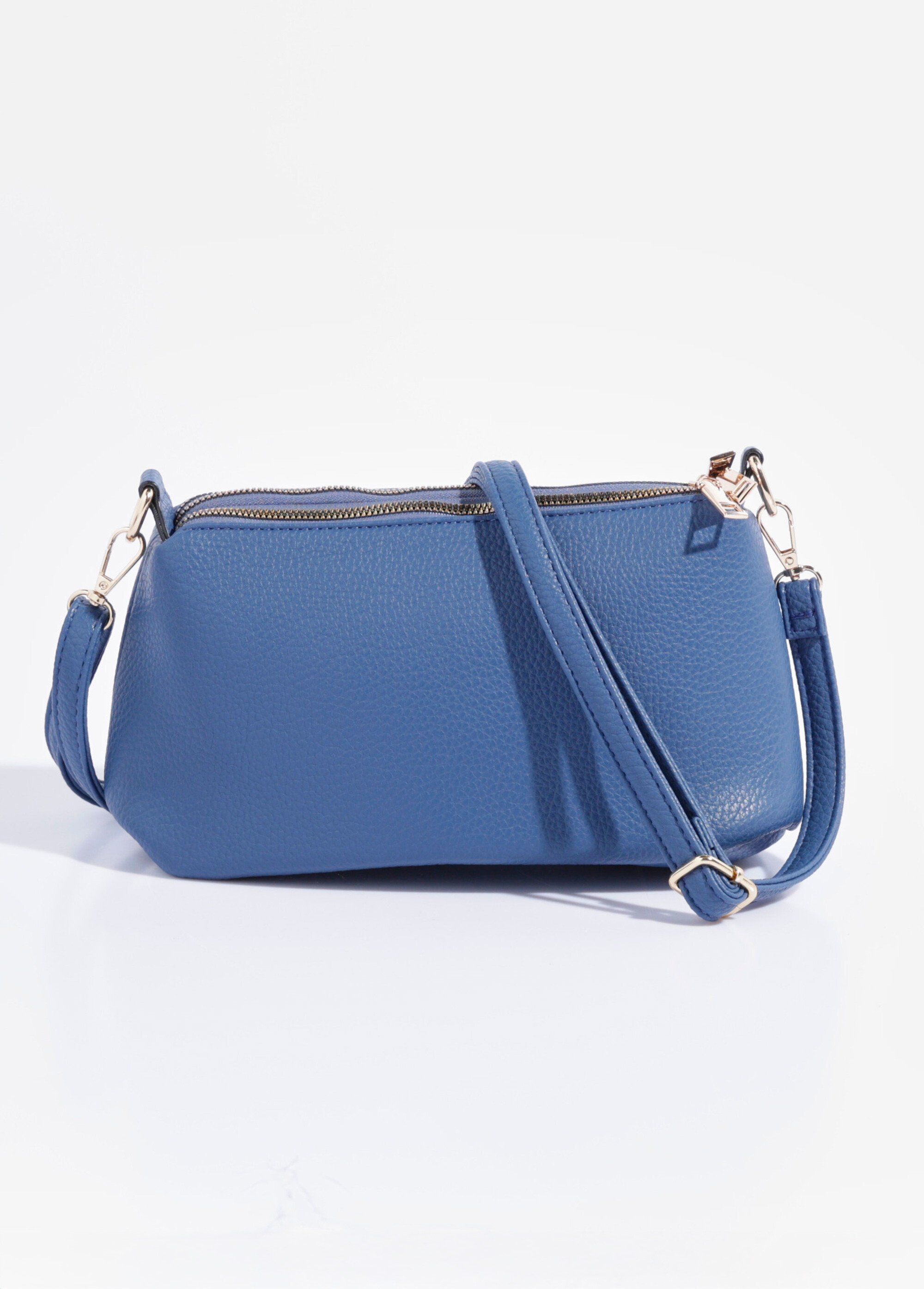 Sac pochette 3 compartiments Femme Bleu BAG-M222 FA1