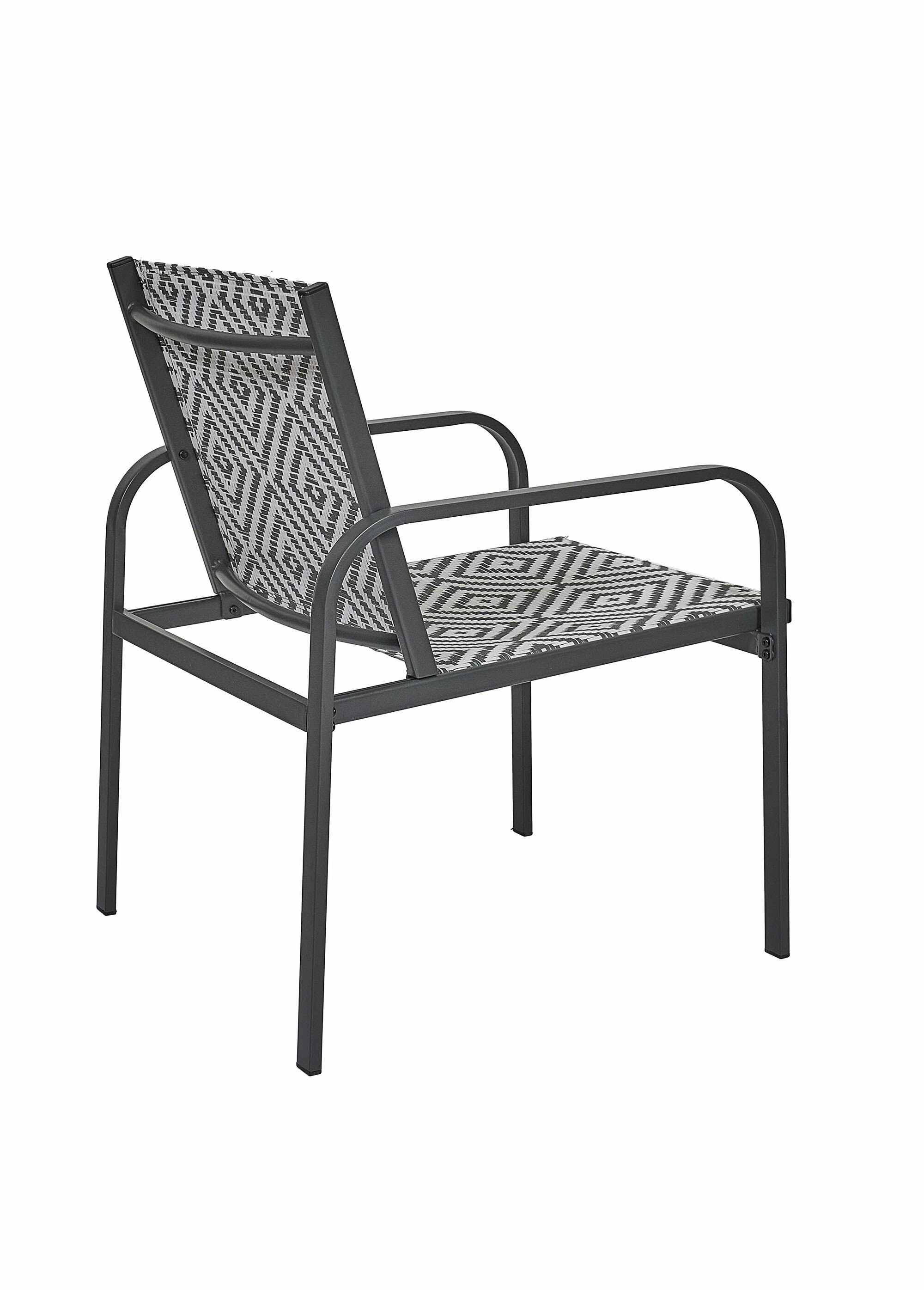 Salon de jardin tressé, 3 pièces GRIS CMP-HDO0381 DO1