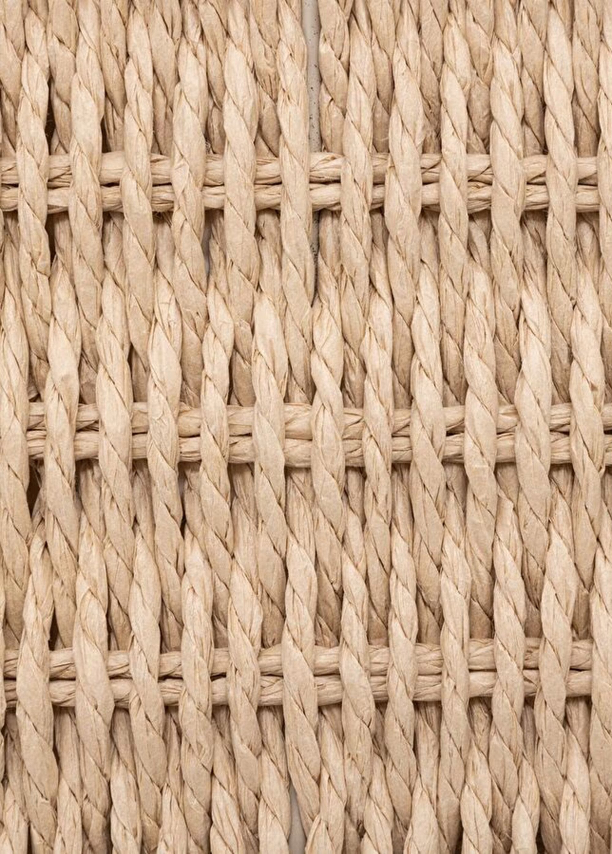 Set de 2 boites tressées + couvercles Marron JJA-203148 DE2