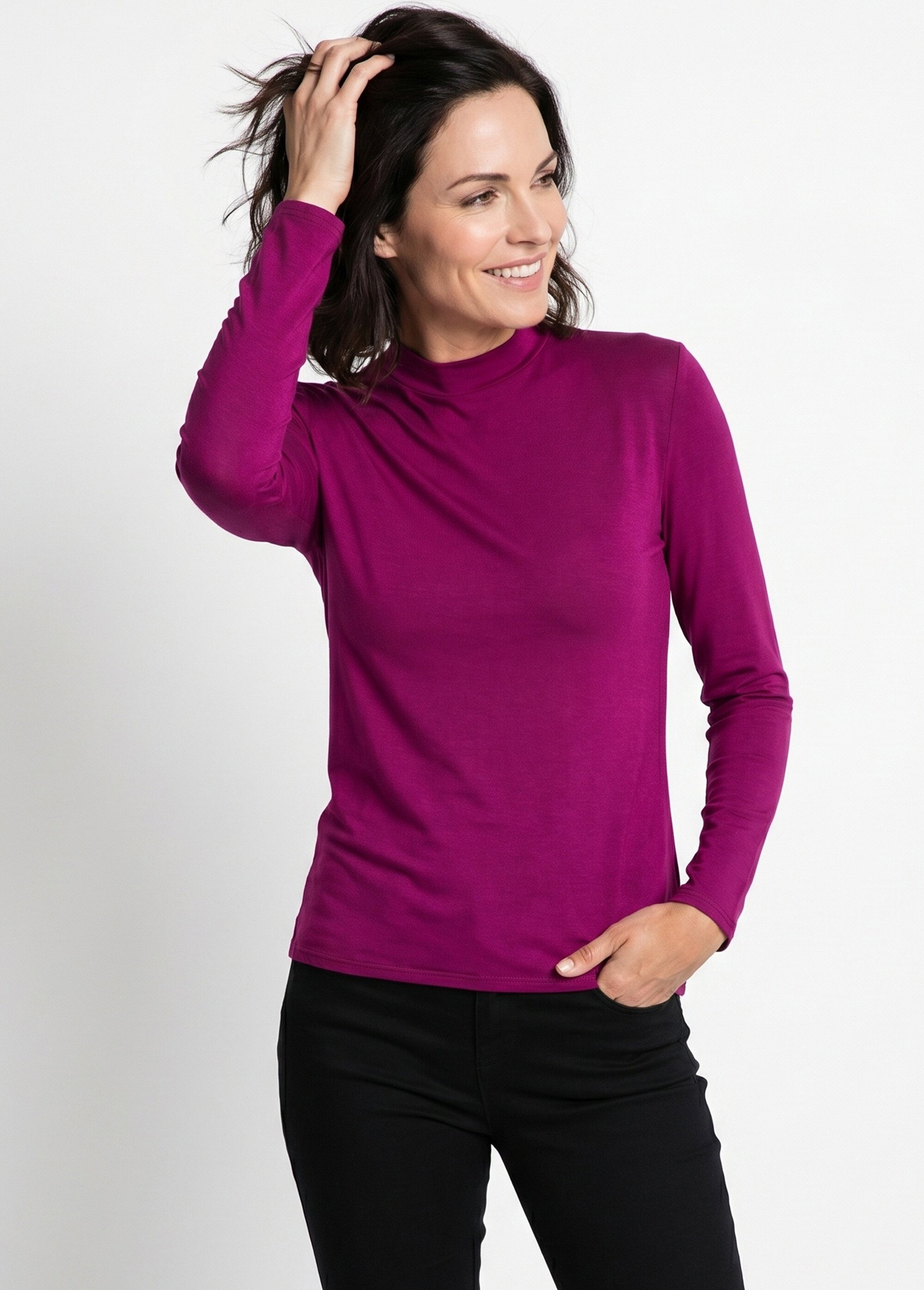 Sous-pull extensible col montant