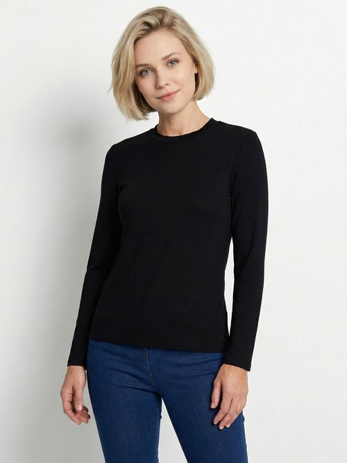 Sous-pull extensible col montant Femme Noir PARFAIT FA1
