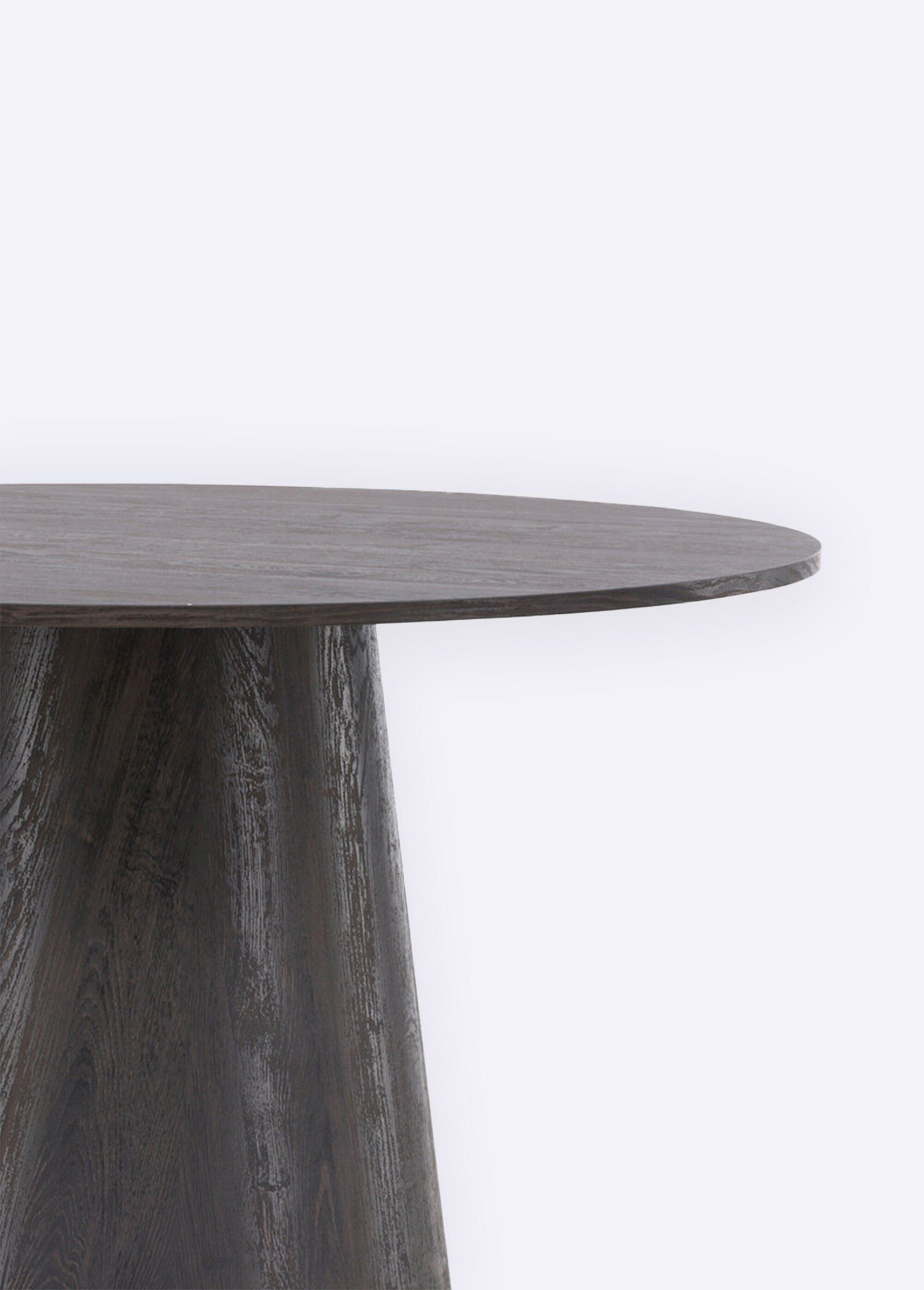 Table à manger peuplier, pied conique MARRON VEN-18903-000 DE1