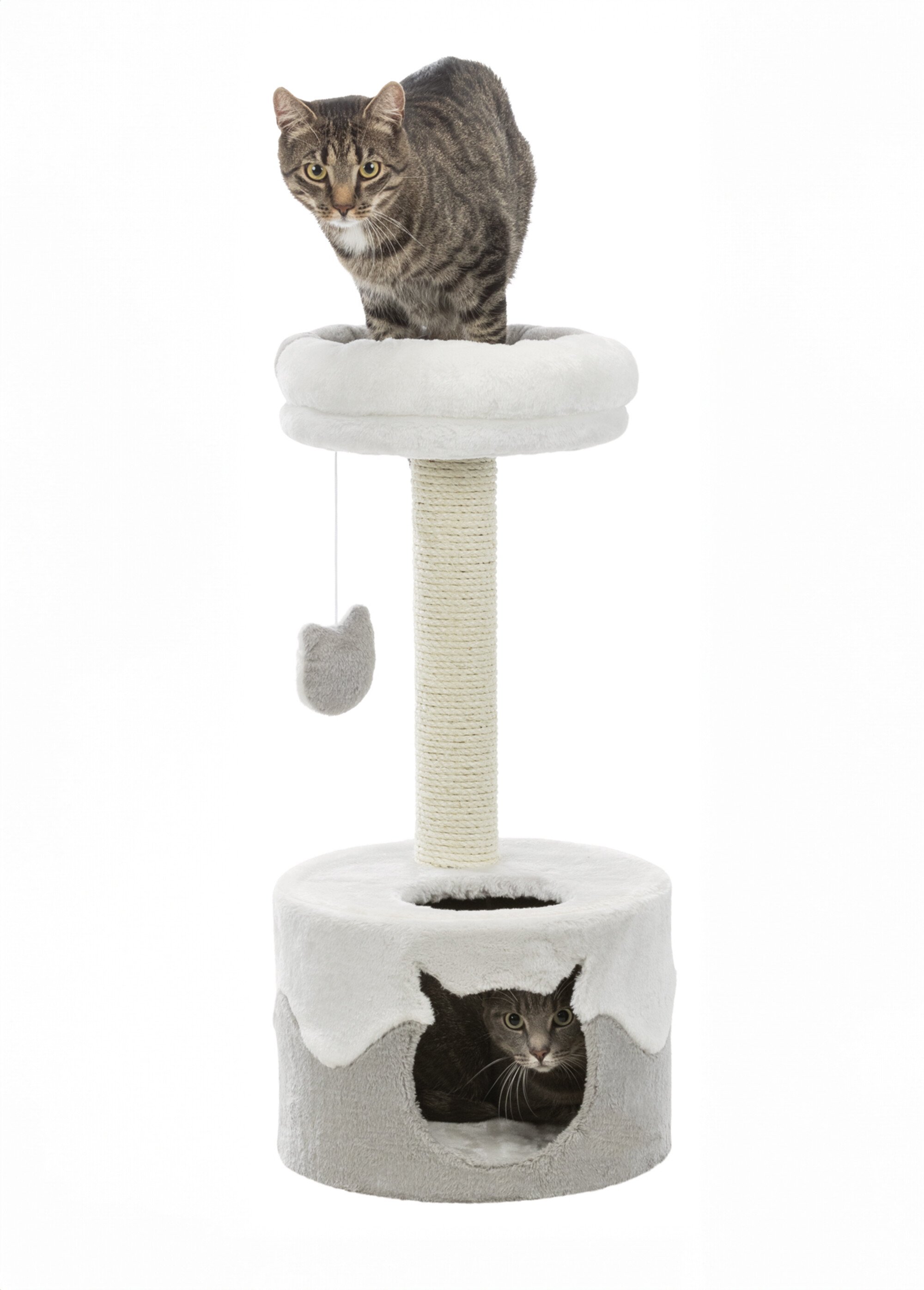 Arbre à chat NURIA, hauteur 71cm BLANC TRX-43794 DE1