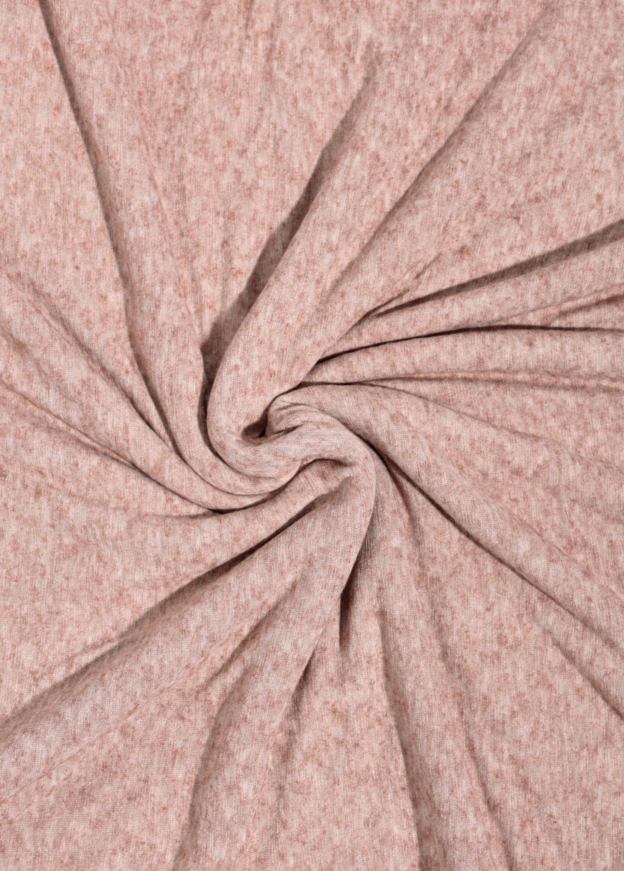 Coupon tissu habillement, jersey avec laine MARRON COT141518 FA1