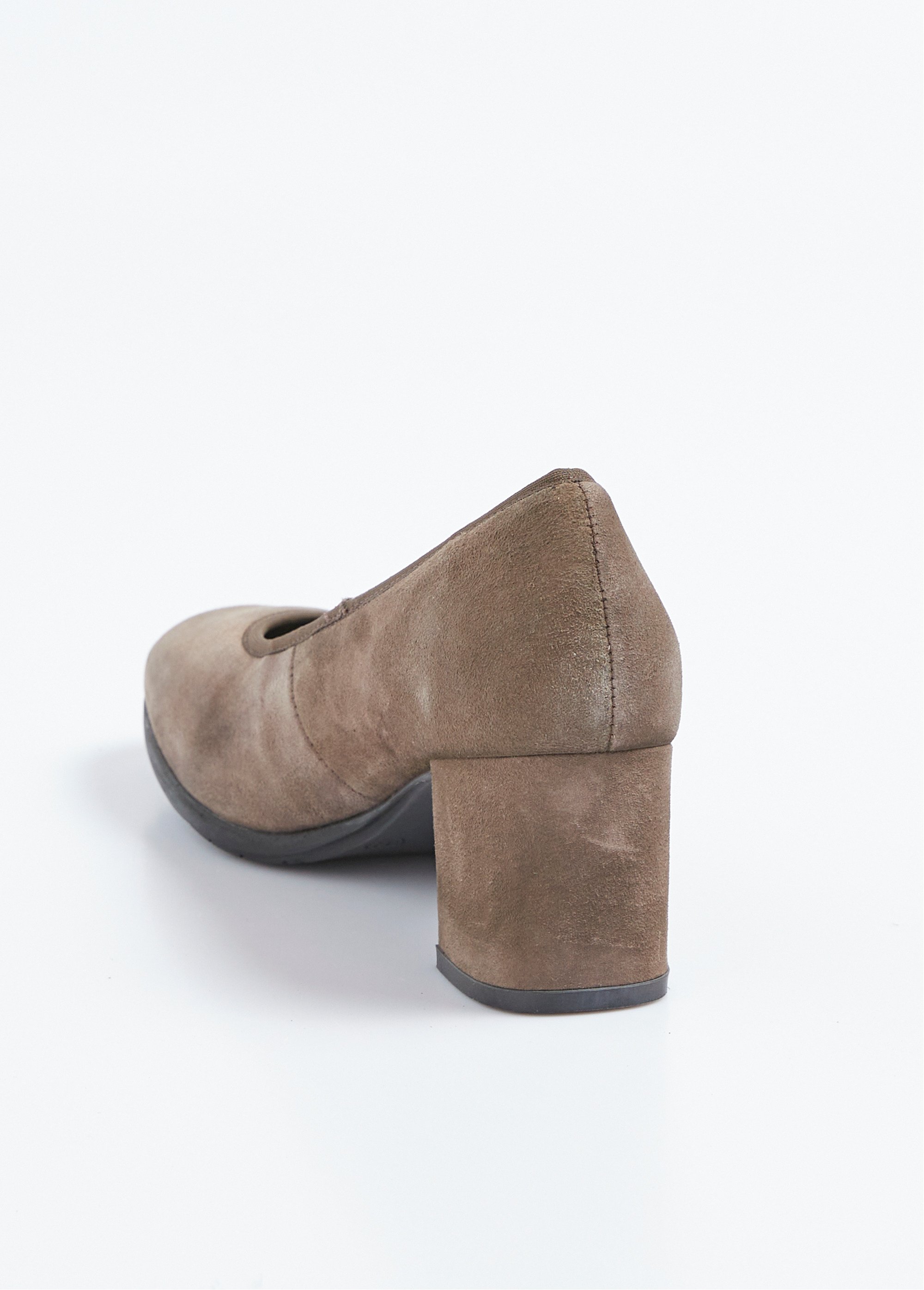 Escarpins à talon en cuir suédé, antidérapant Femme Marron TOMVENERE501 DO1