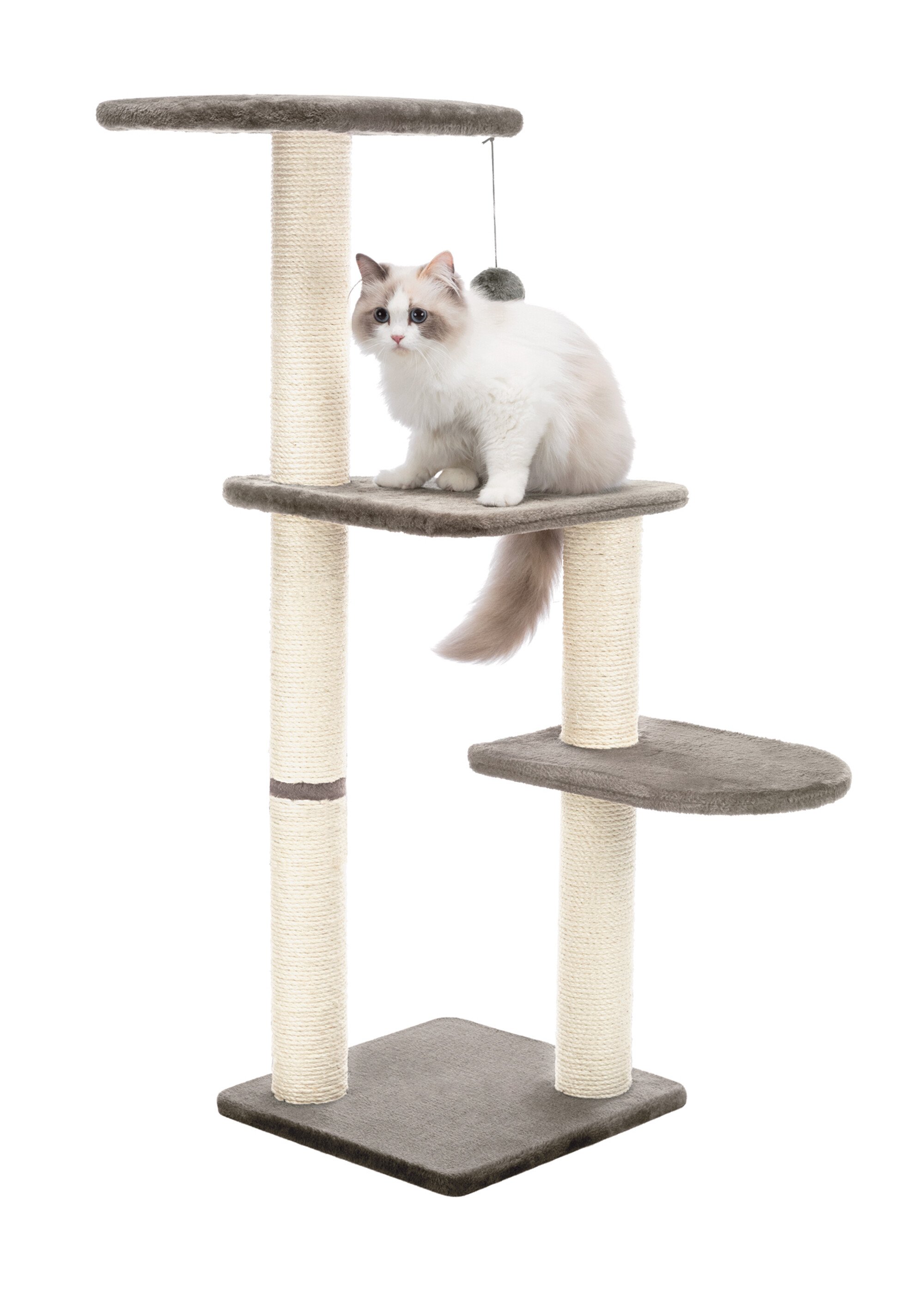 Grand arbre à chat ALTEA, hauteur 117cm GRIS TRX-43882 DE1