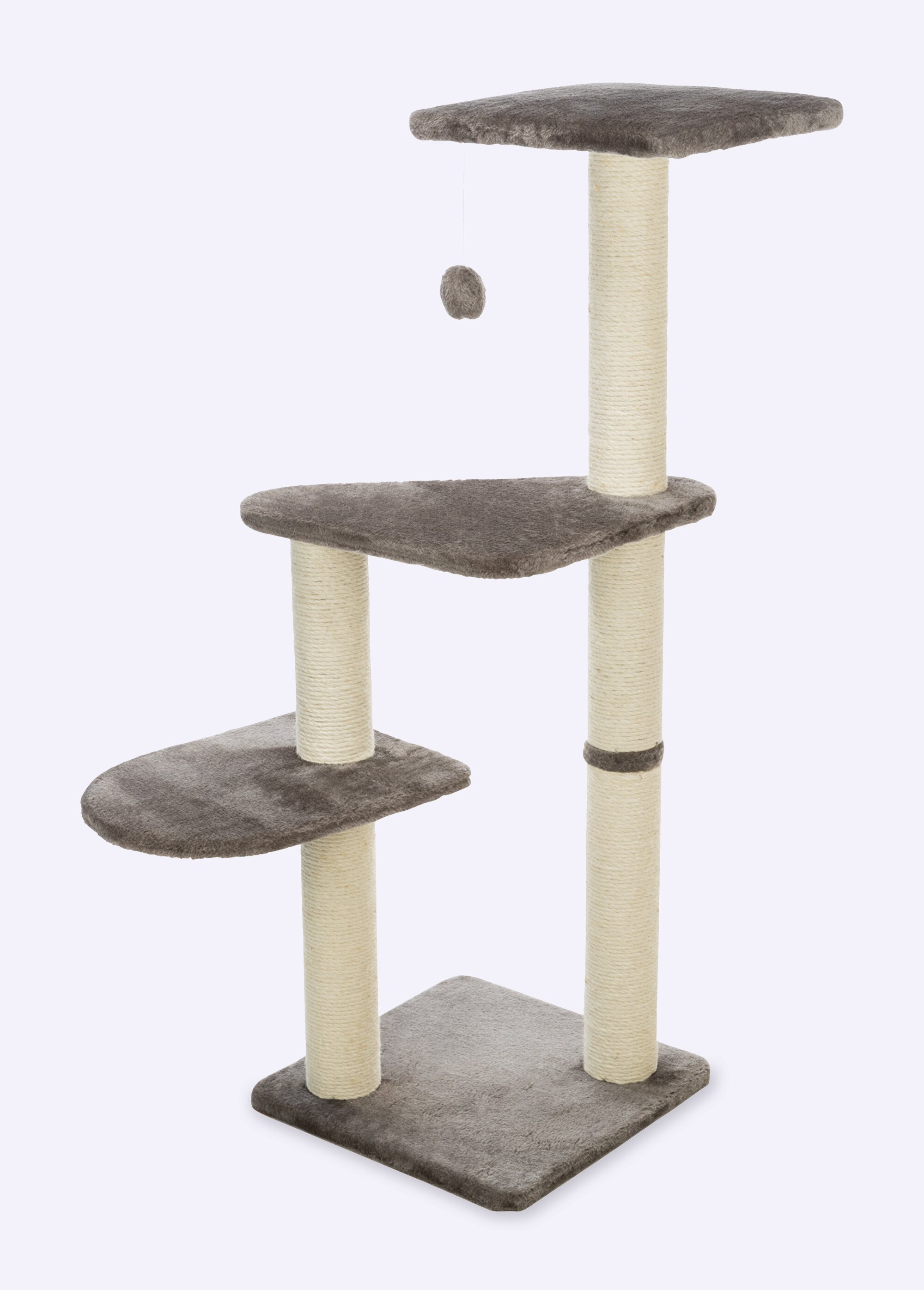 Grand arbre à chat ALTEA, hauteur 117cm GRIS TRX-43882 FA1