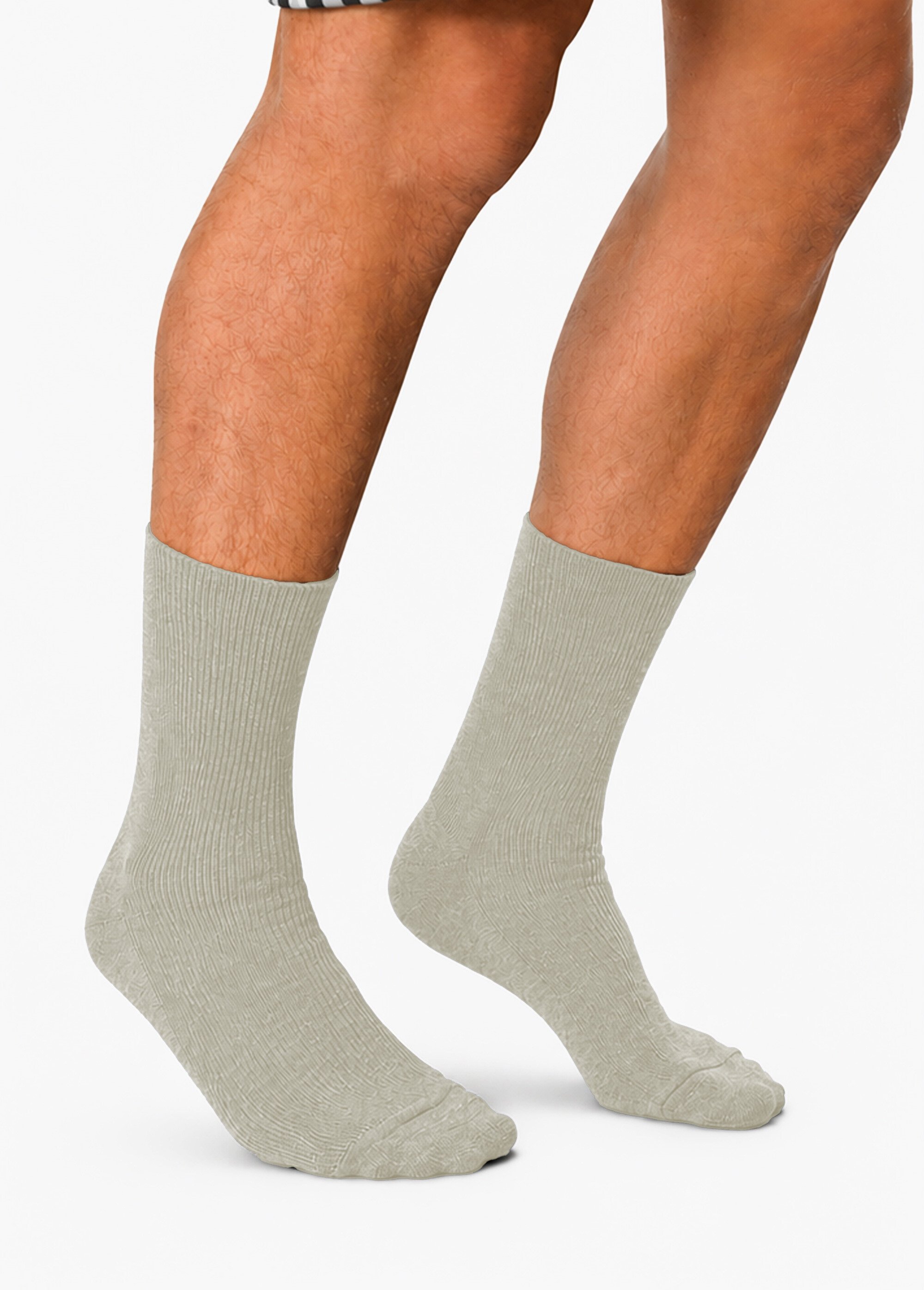 Mi-chaussettes sans compression chauds - lot de 2 paires Homme Gris ILOT FA1