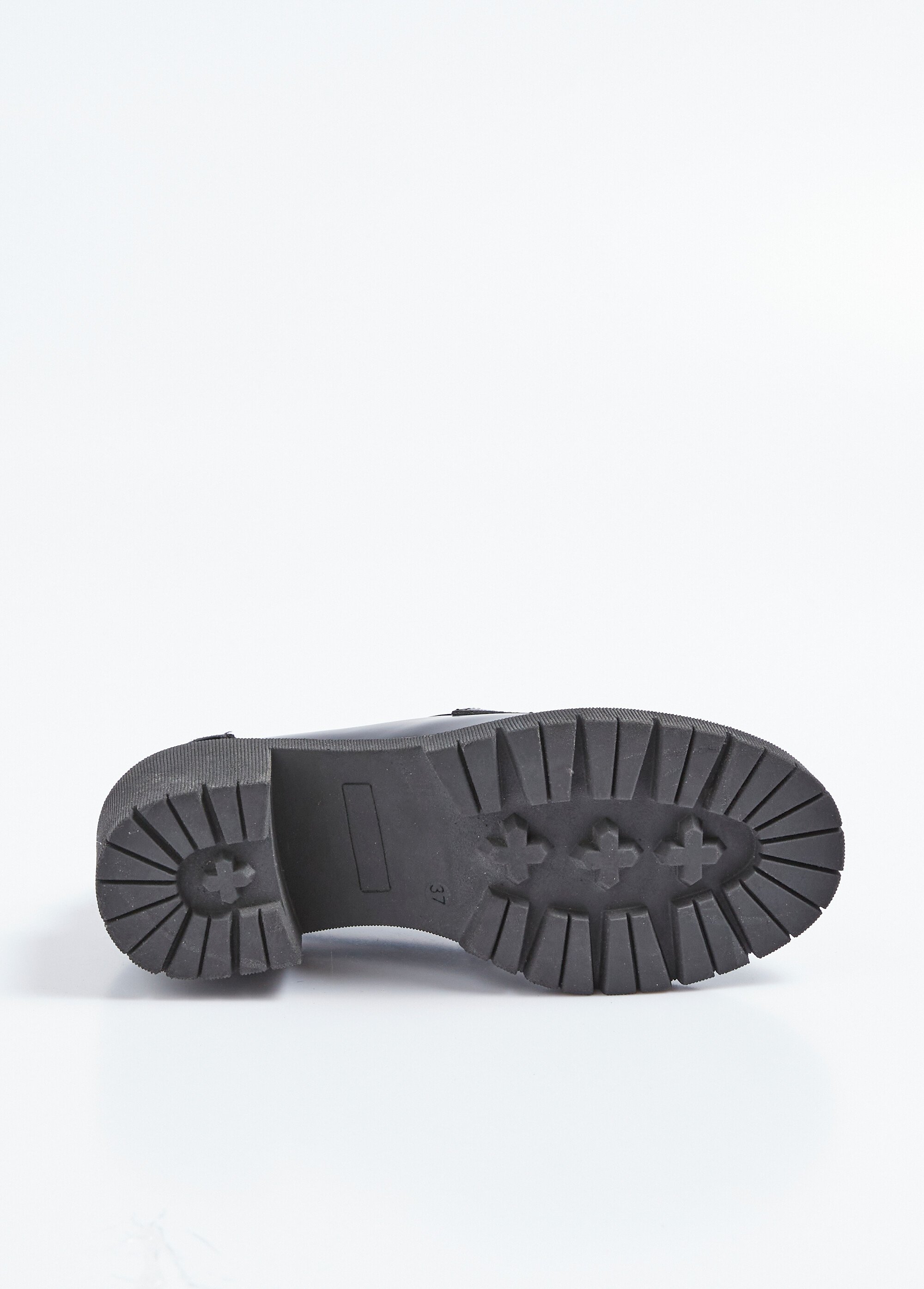 Mocassins à talon avec semelle crantée Femme Noir TOMSUVA501 UN1