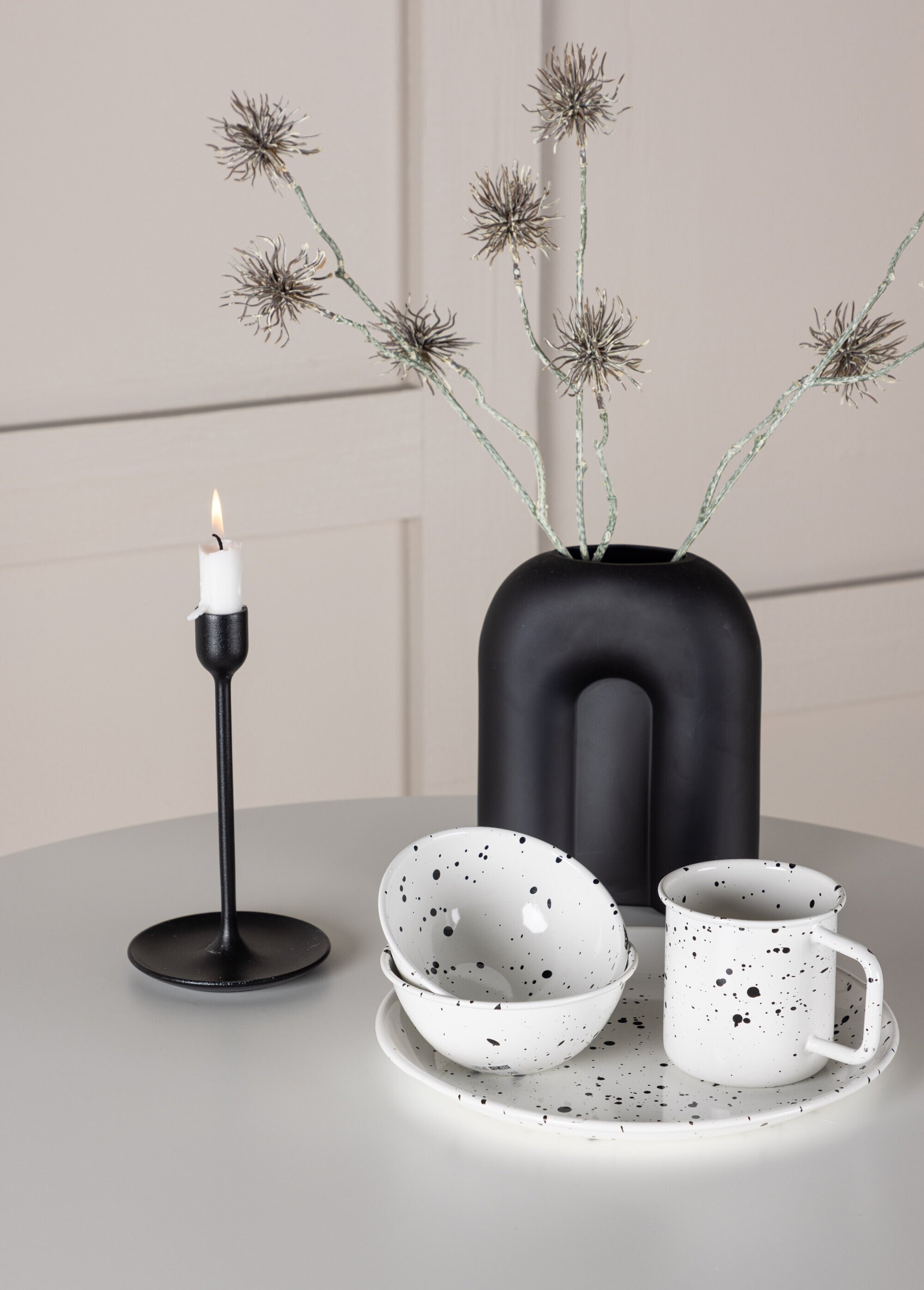 Petite table acier piètement épuré clair BLANC VEN-19996-280 SF2
