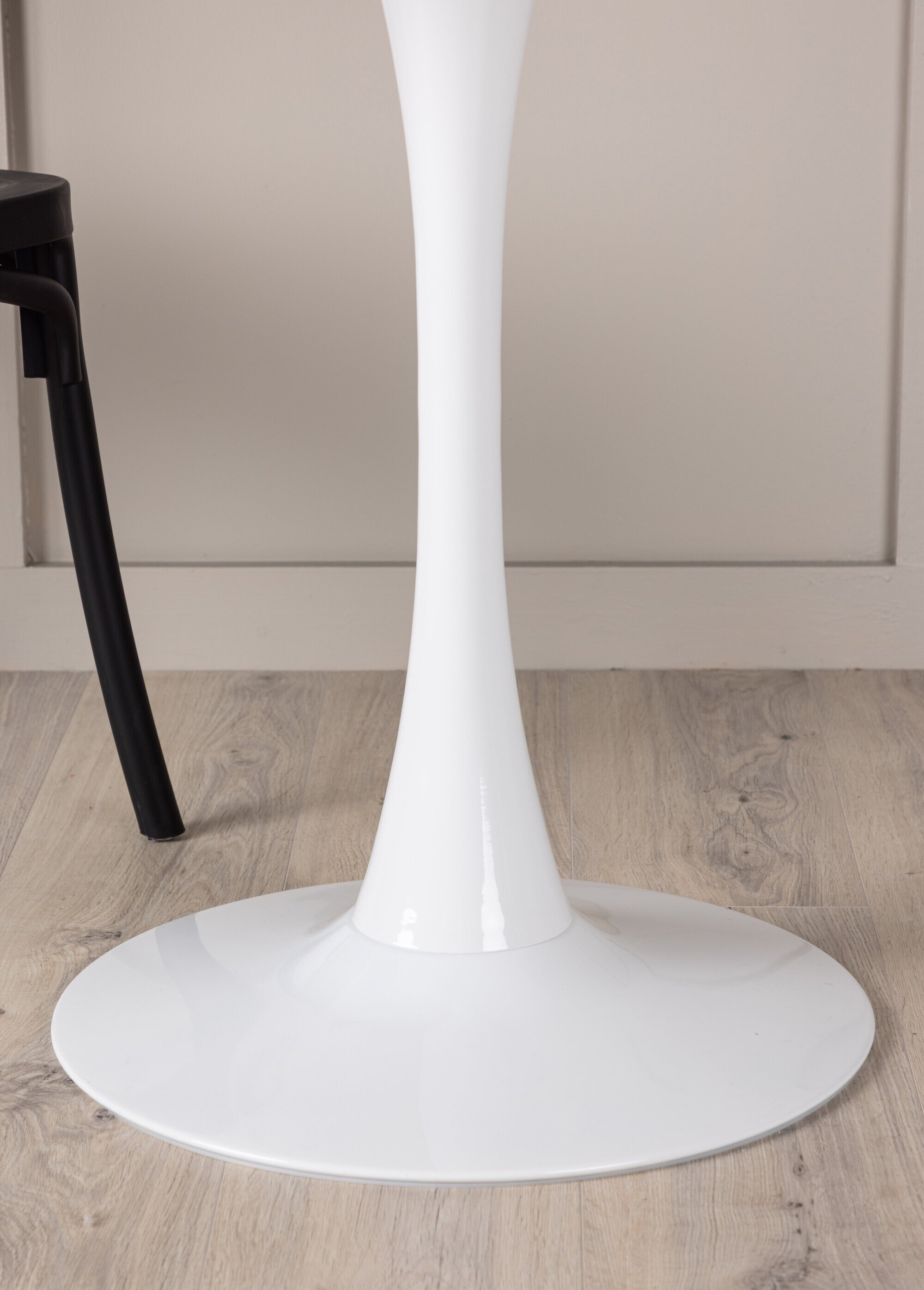 Petite table acier piètement épuré clair BLANC VEN-19996-280 SF3