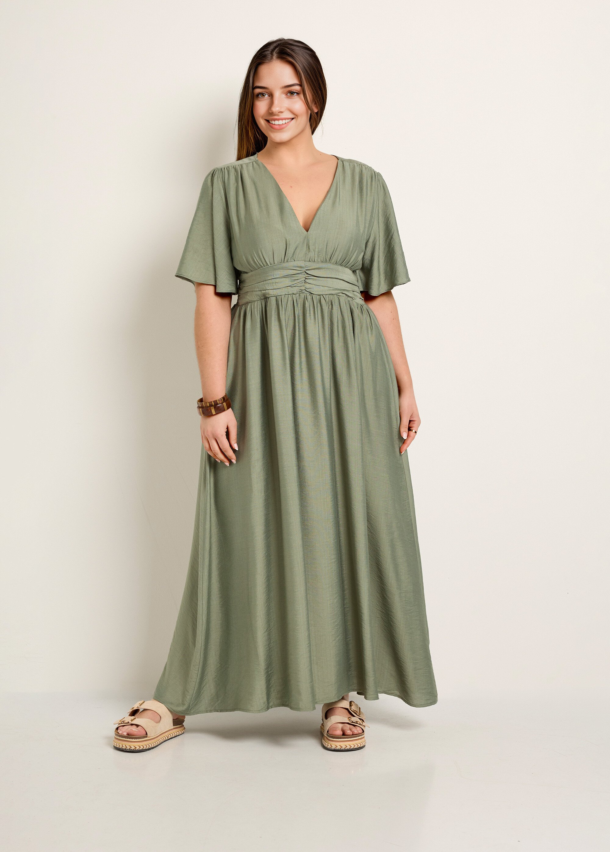 robe empire longue grande taille