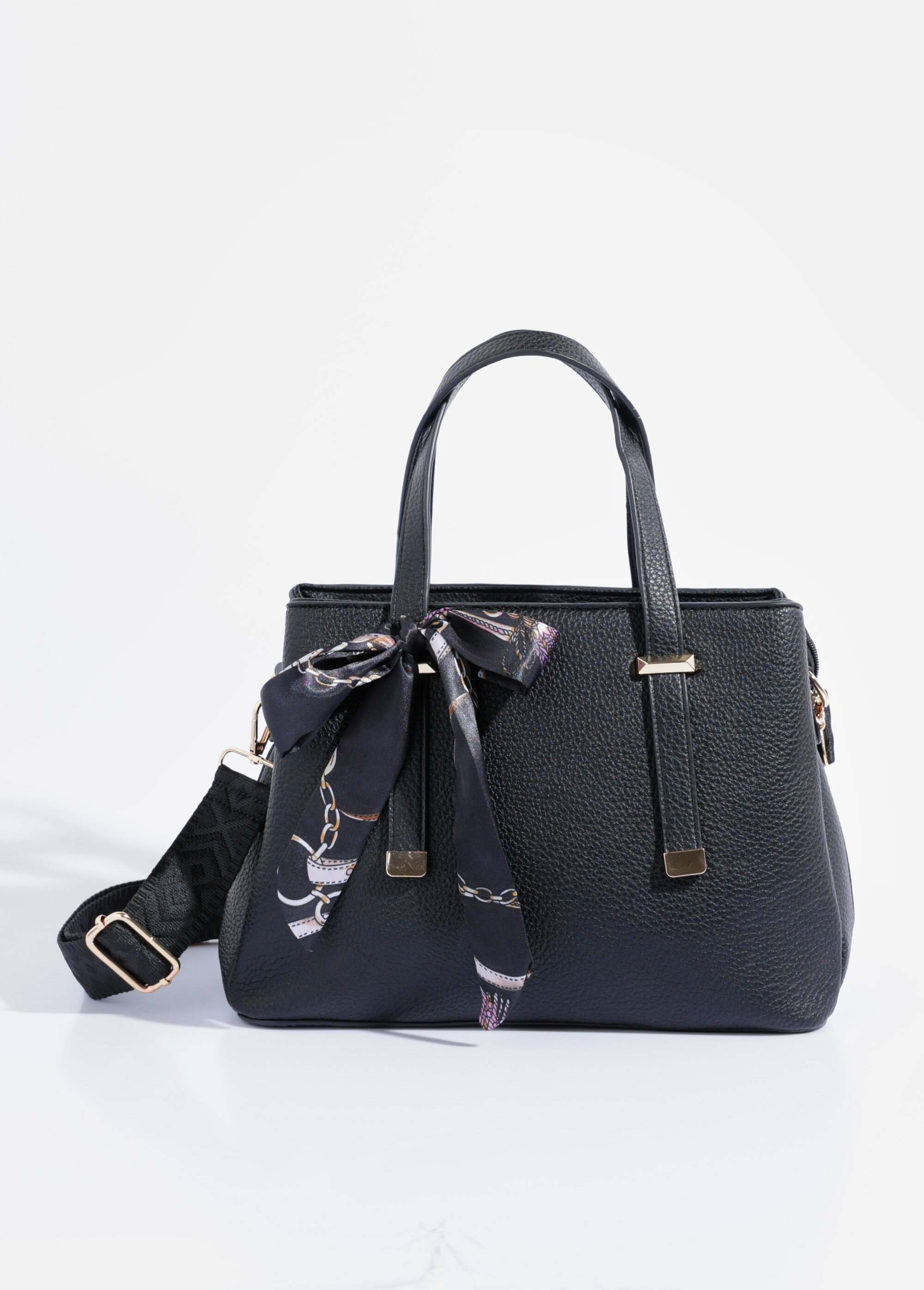 Sac à main porté épaule ou main Femme Noir BAG-M296 FA1